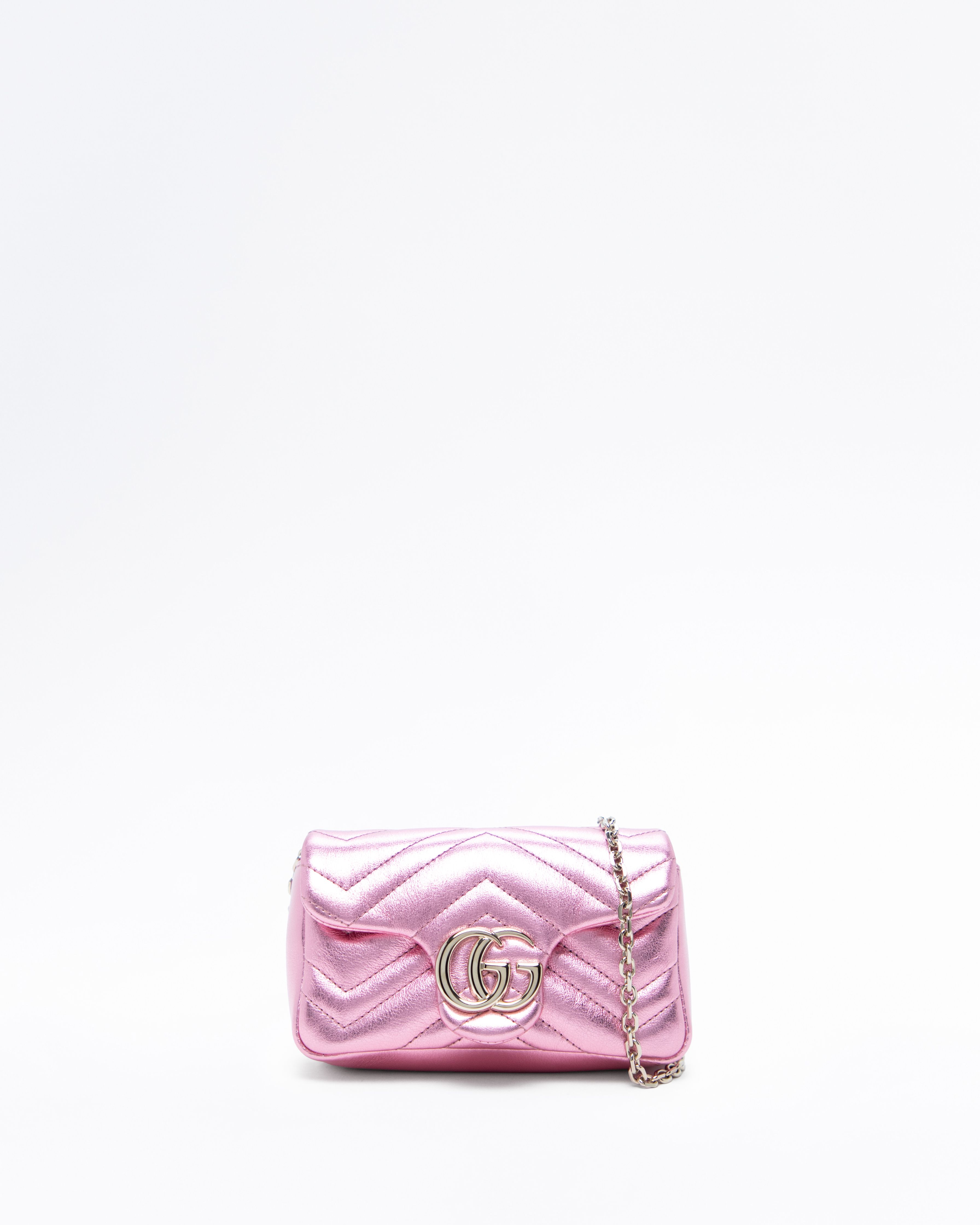 Gucci Metallic GG Marmont Mini Bag | Vivrelle