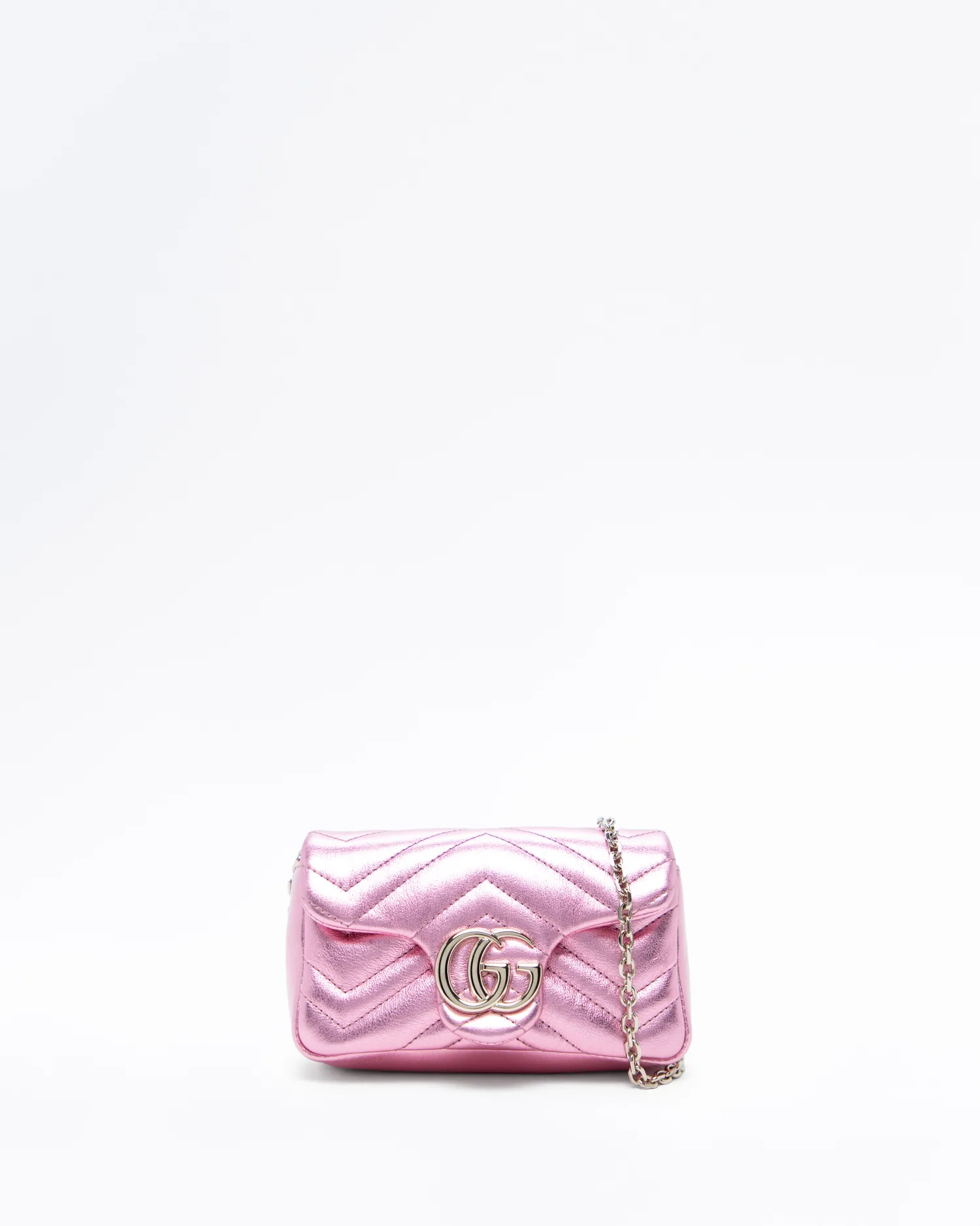 Metallic GG Marmont Mini Bag