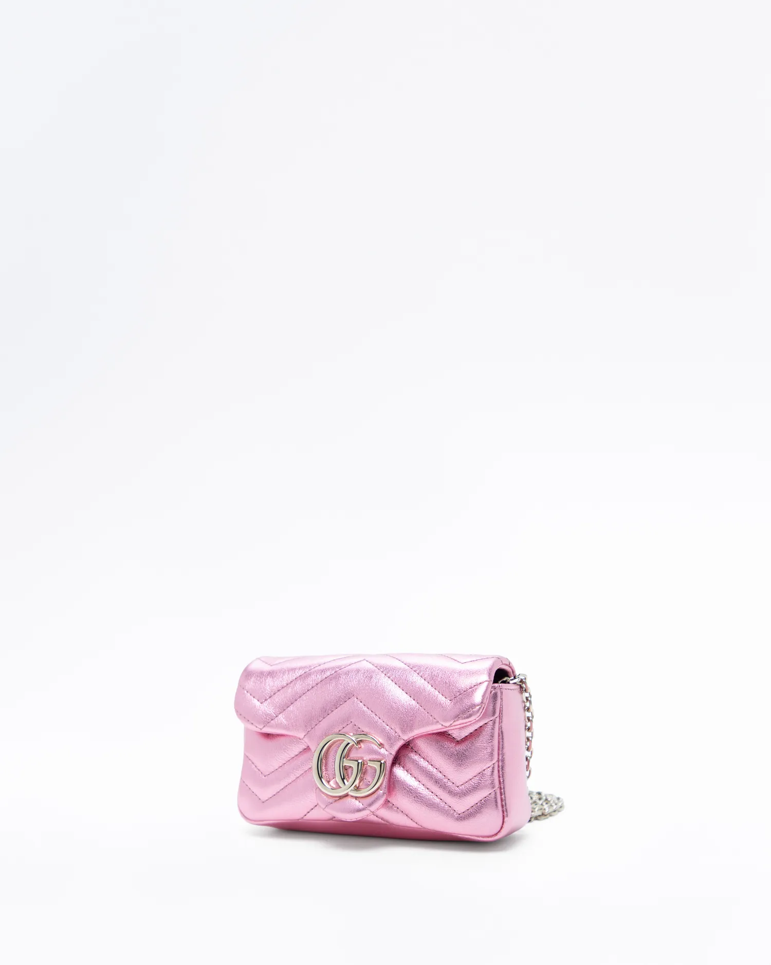 Metallic GG Marmont Mini Bag