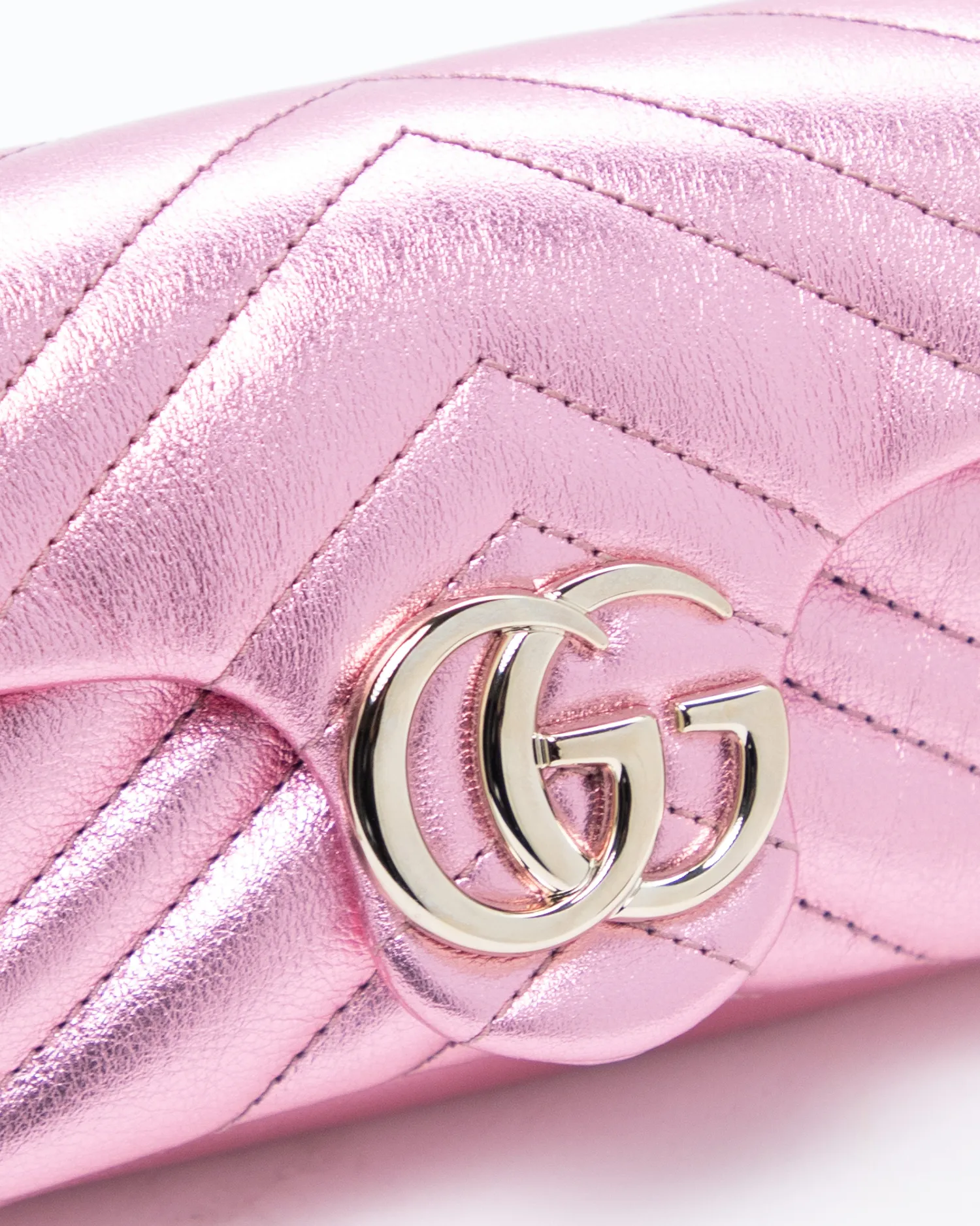 Metallic GG Marmont Mini Bag