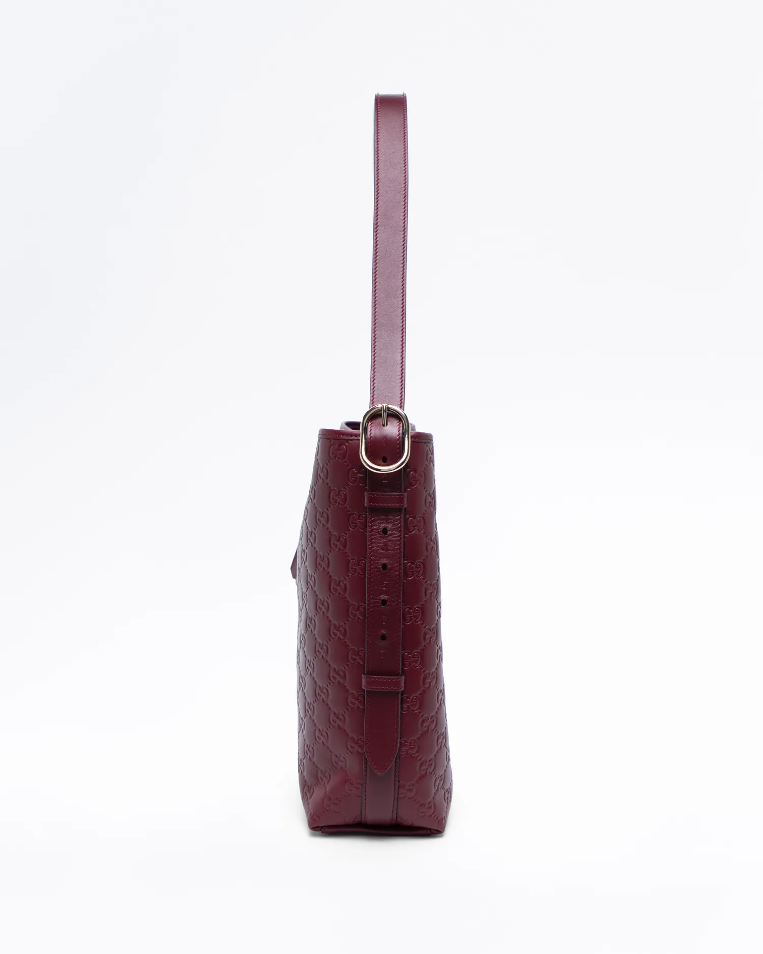GG Emblem Embossed Medium Shoulder Bag
