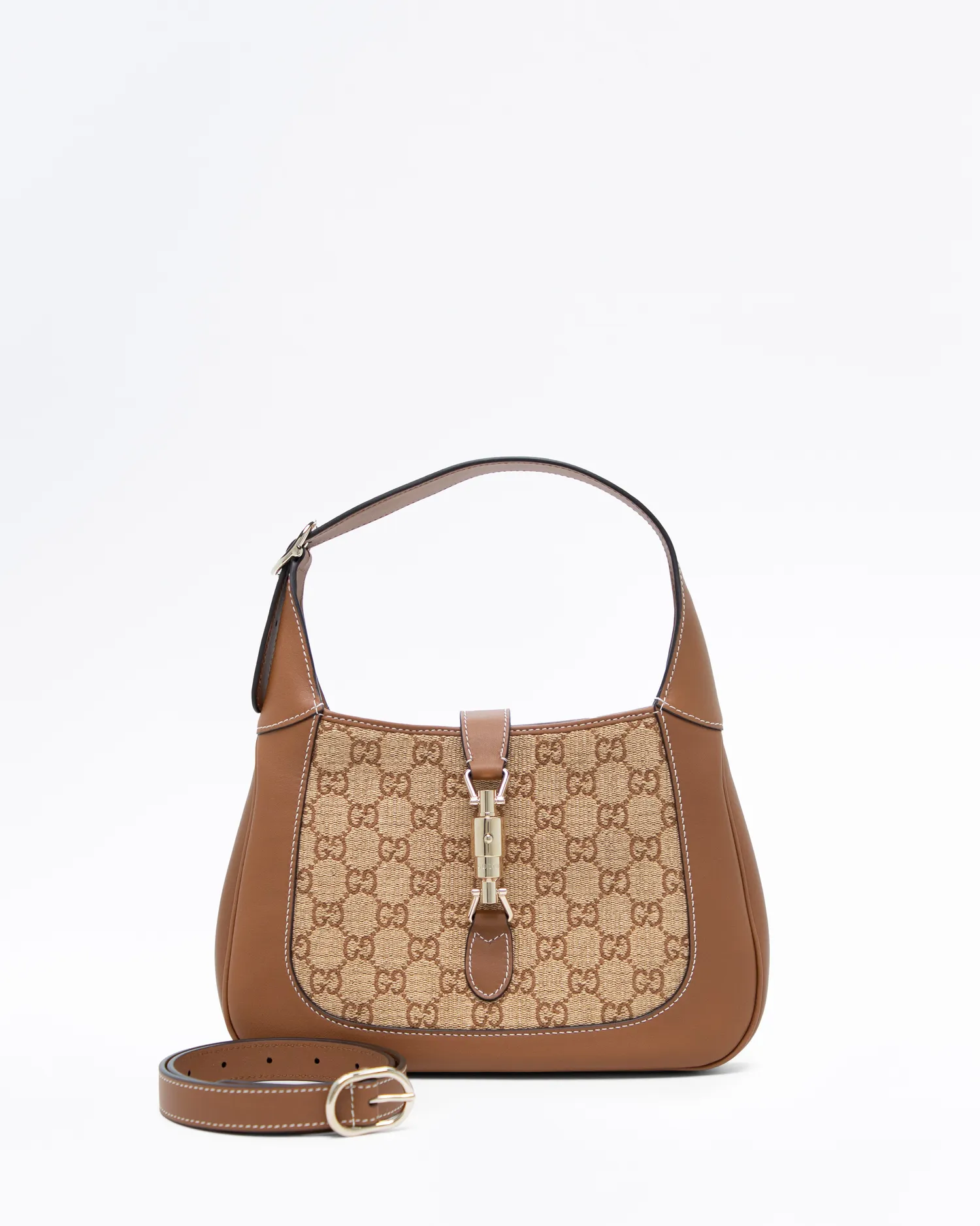 Raffia GG Jackie 1961 Shoulder Bag