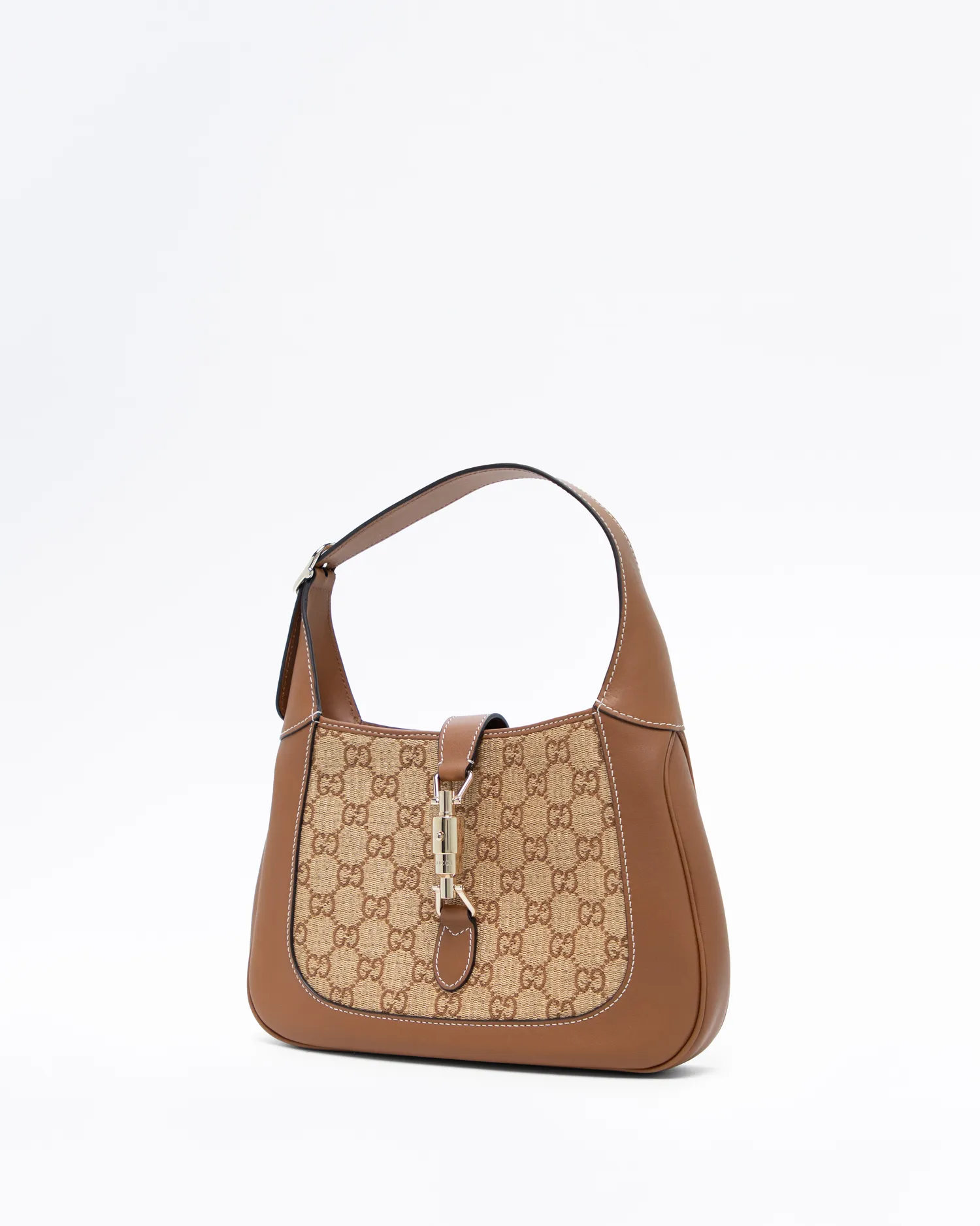 Raffia GG Jackie 1961 Shoulder Bag