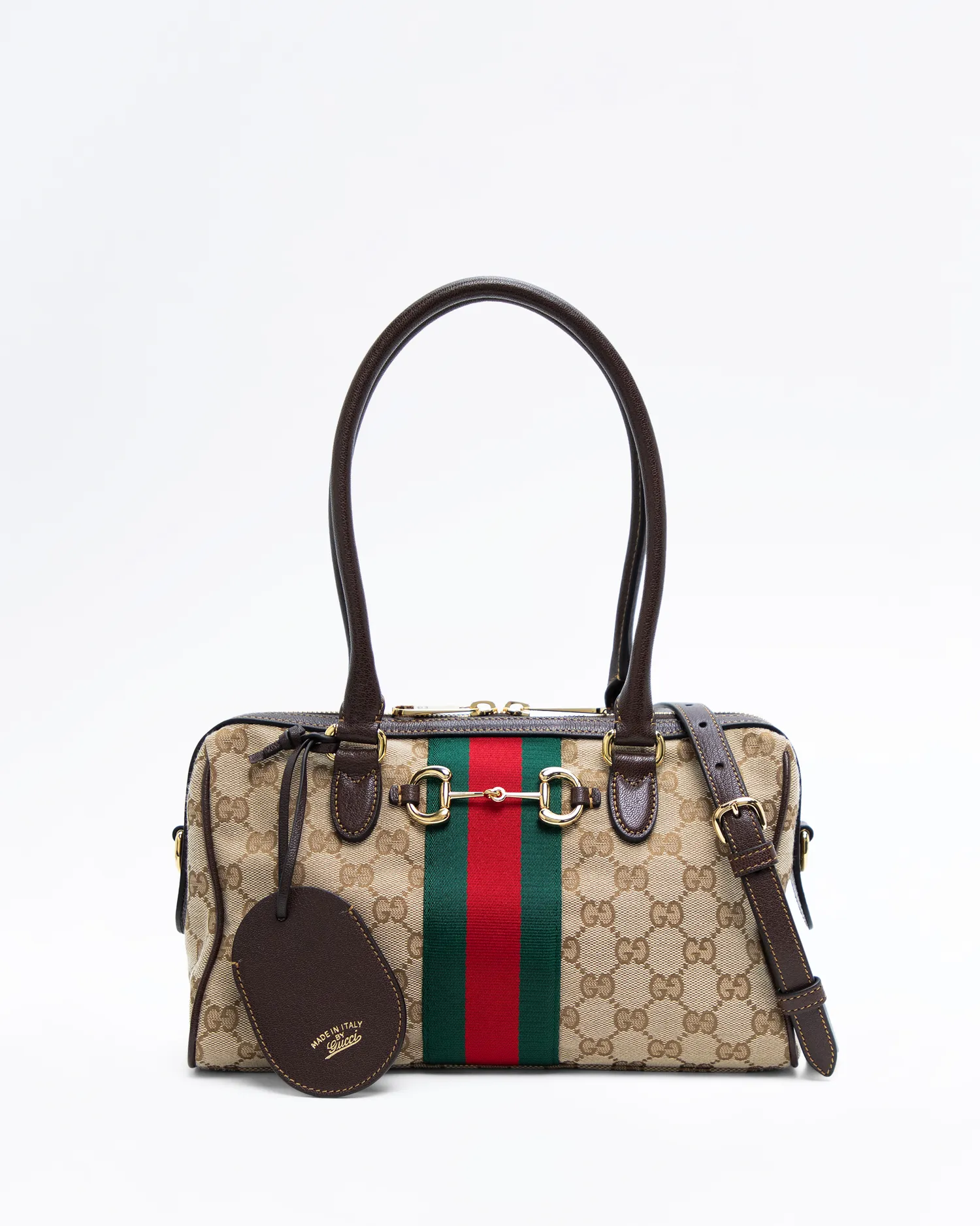 GG Canvas Borsetto Medium Boston Bag