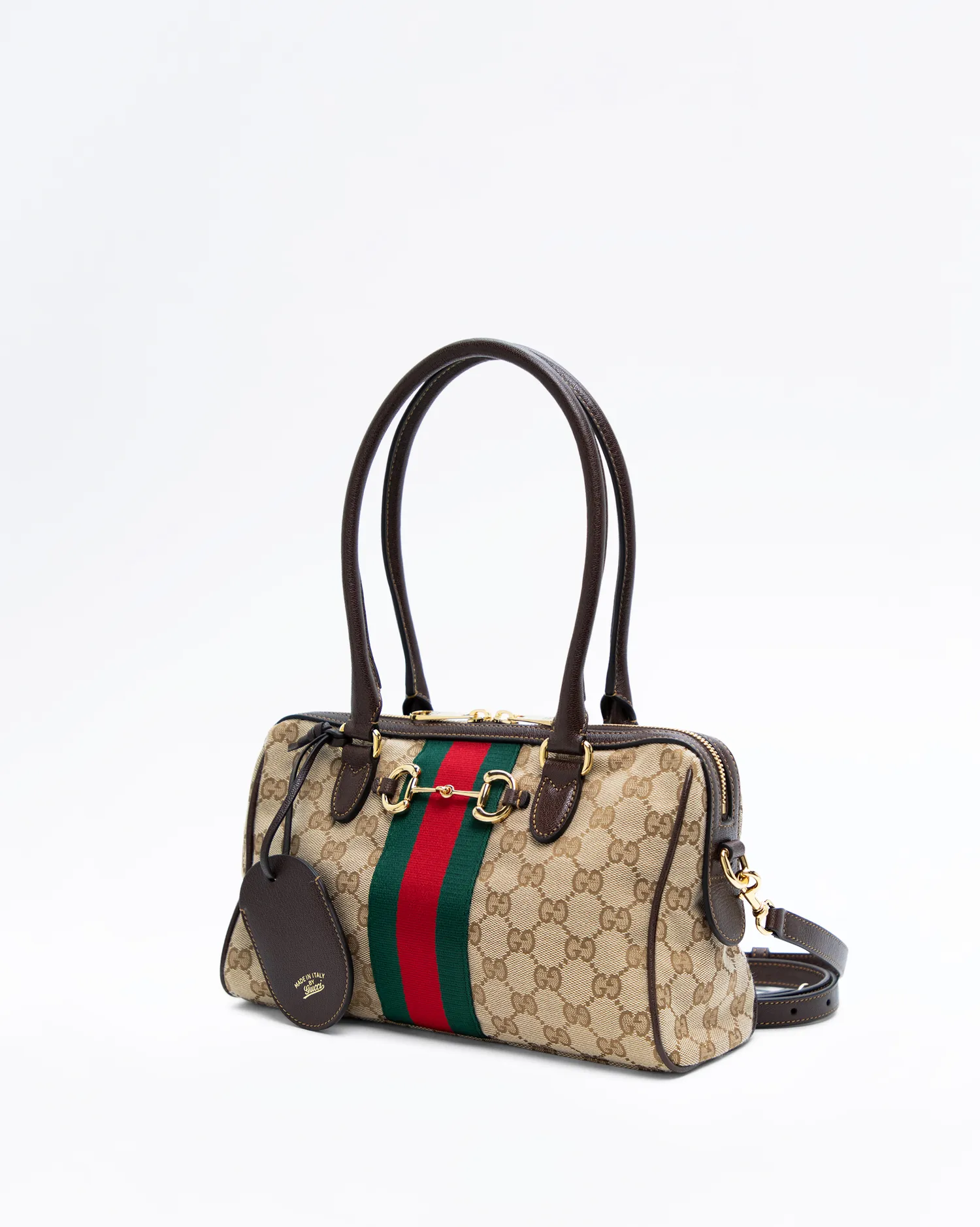 GG Canvas Borsetto Medium Boston Bag