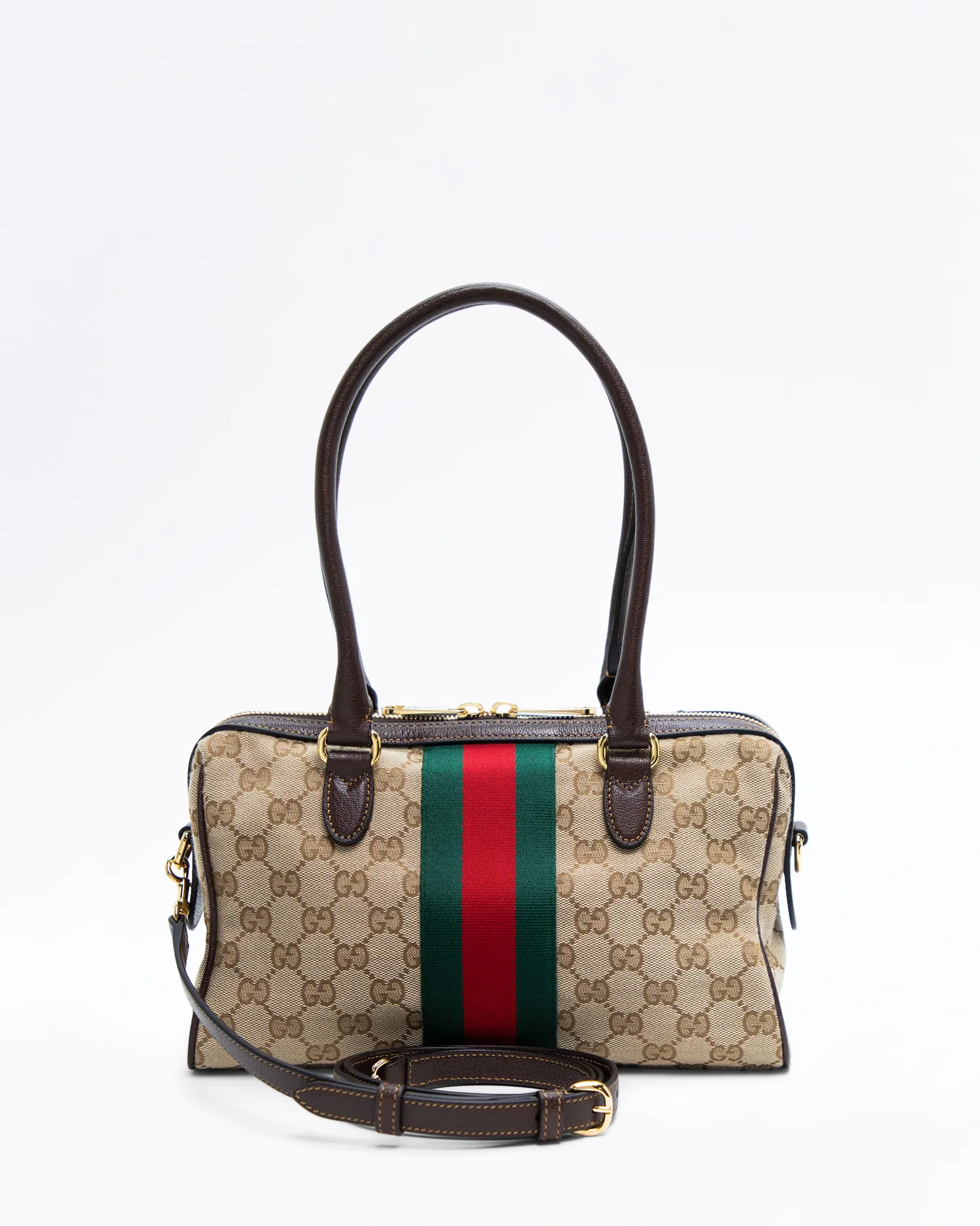 GG Canvas Borsetto Medium Boston Bag