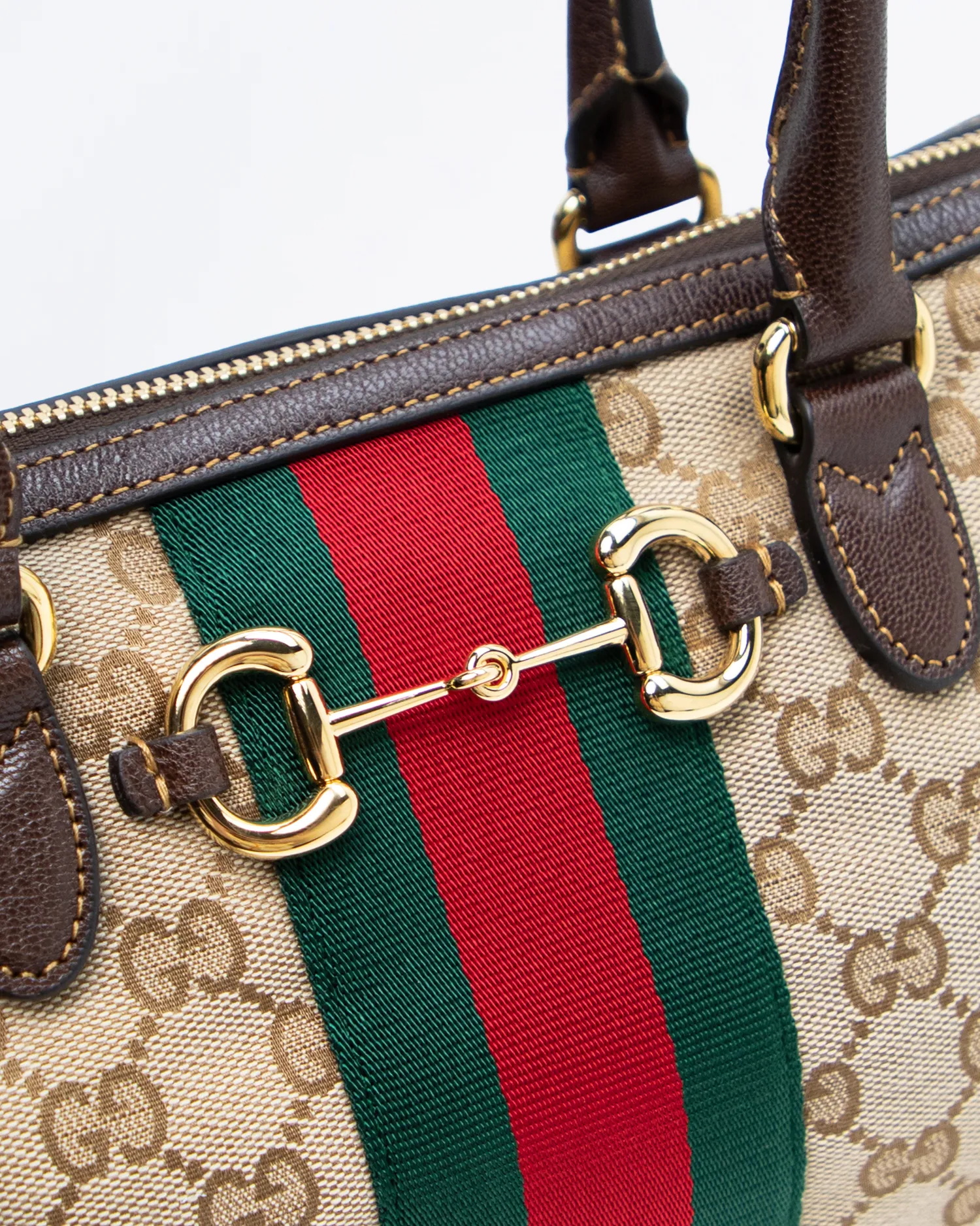 GG Canvas Borsetto Medium Boston Bag