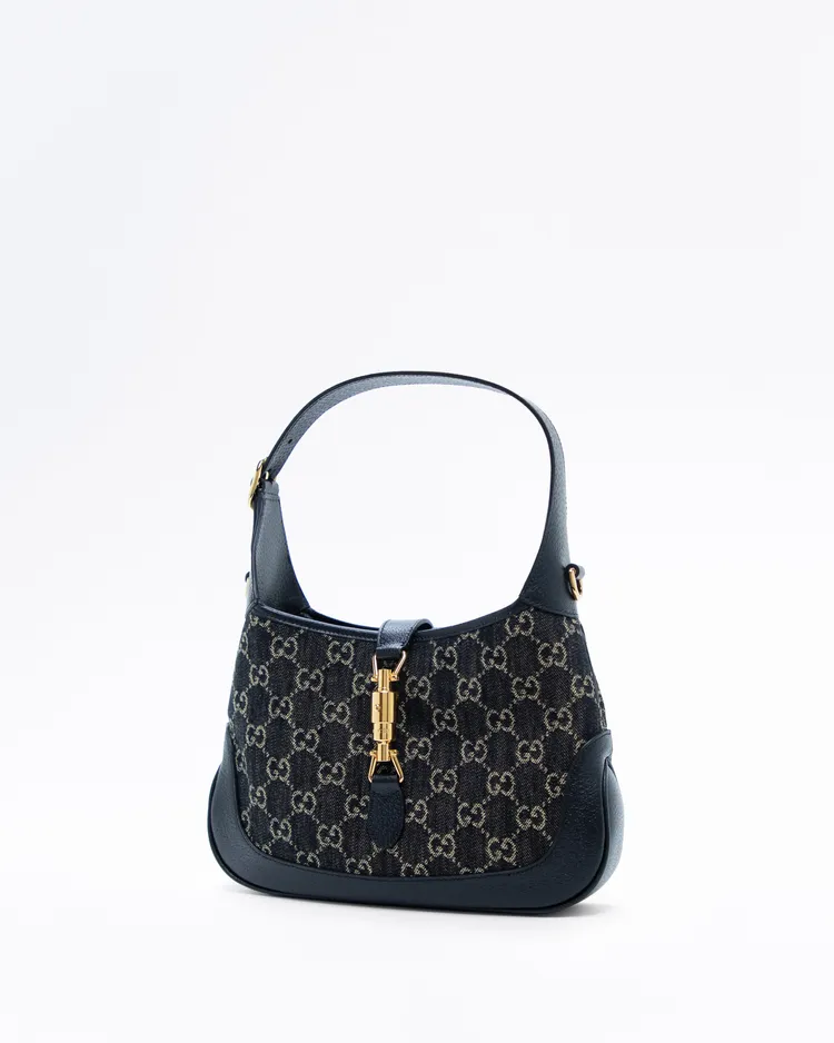 Alternate view angle of Denim Jackie 1961 Shoulder Bag