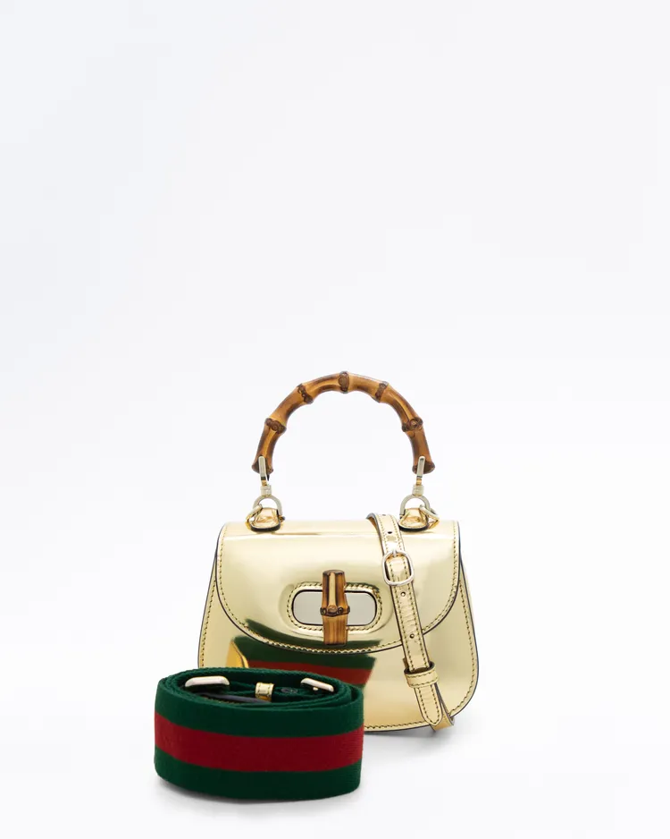 Metallic Bamboo 1947 Mini Bag