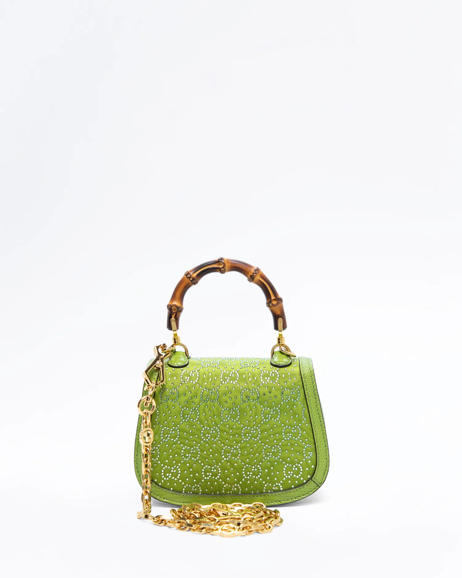 Crystal GG Bamboo 1947 Mini Bag