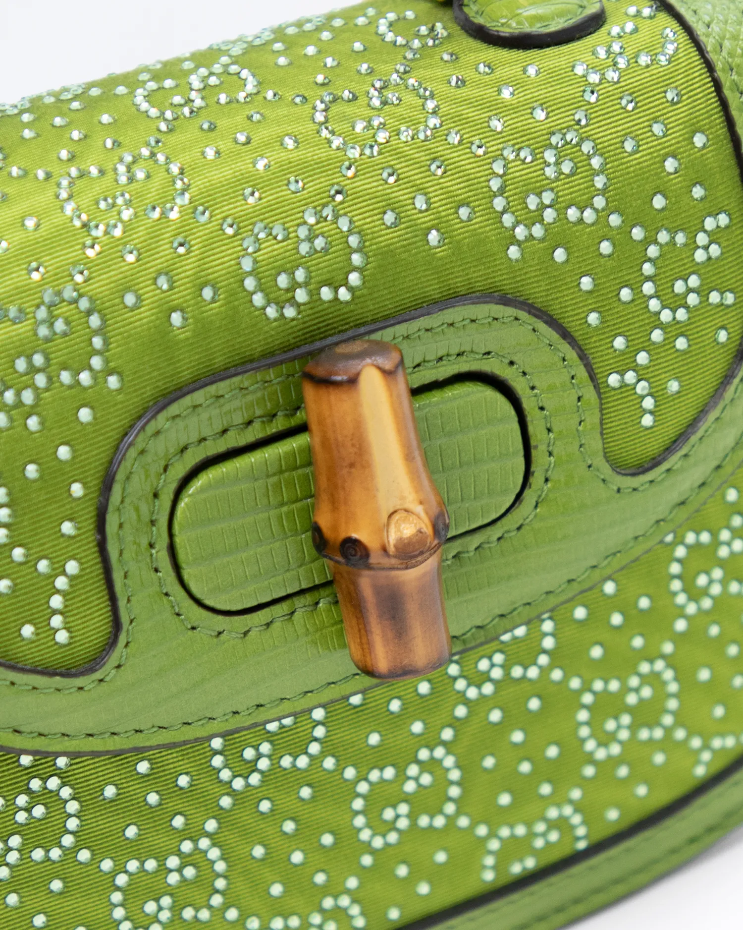 Crystal GG Bamboo 1947 Mini Bag