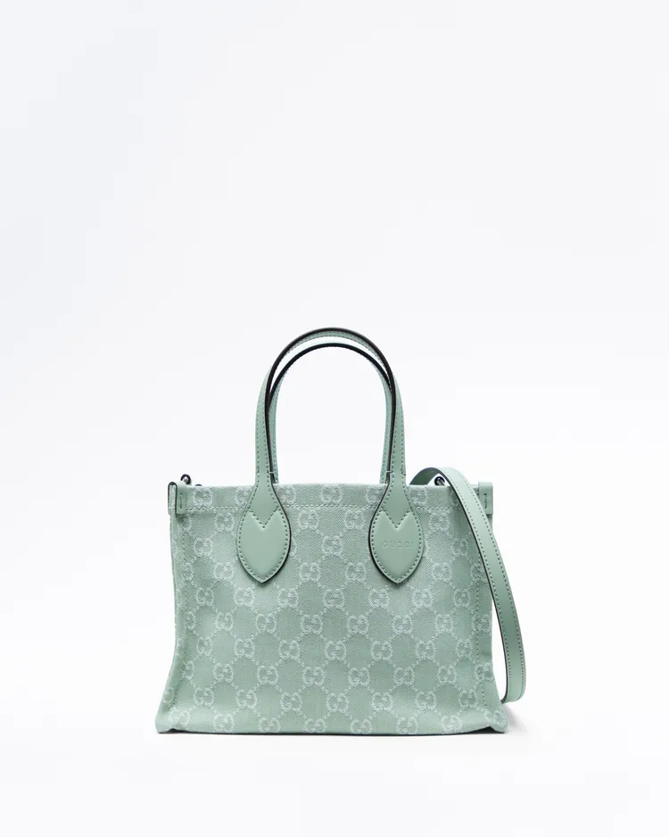 Denim Medium GG Ophidia Tote Bag