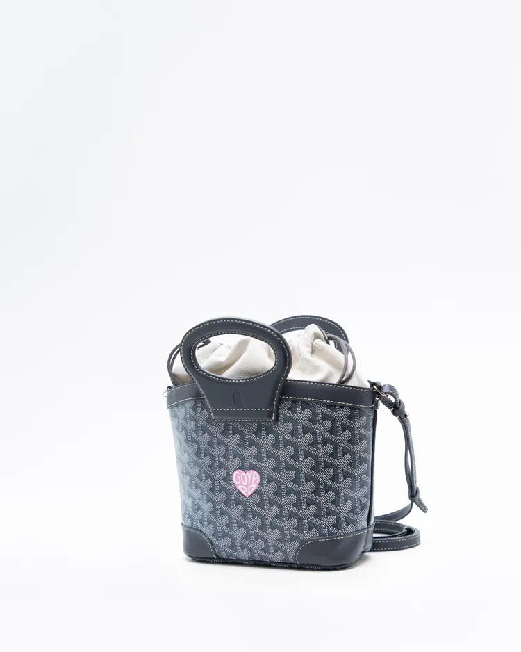 Alternate view angle of Coeur Goyardine Mini Beluga Bag