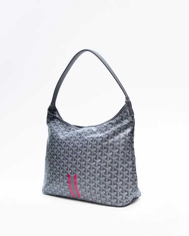 Alternate view angle of Stripes Bohème Hobo Bag
