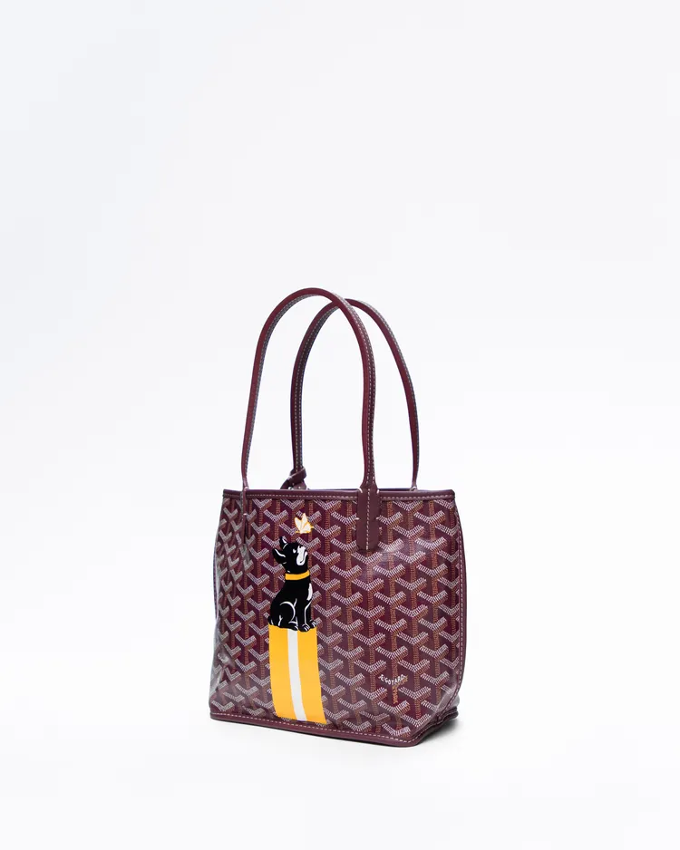 Alternate view angle of Hulot Junior Ball Anjou Reversible Mini Tote Bag