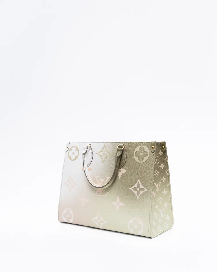 Alternate view angle of Spring In the City Gradient Monogram Onthego MM