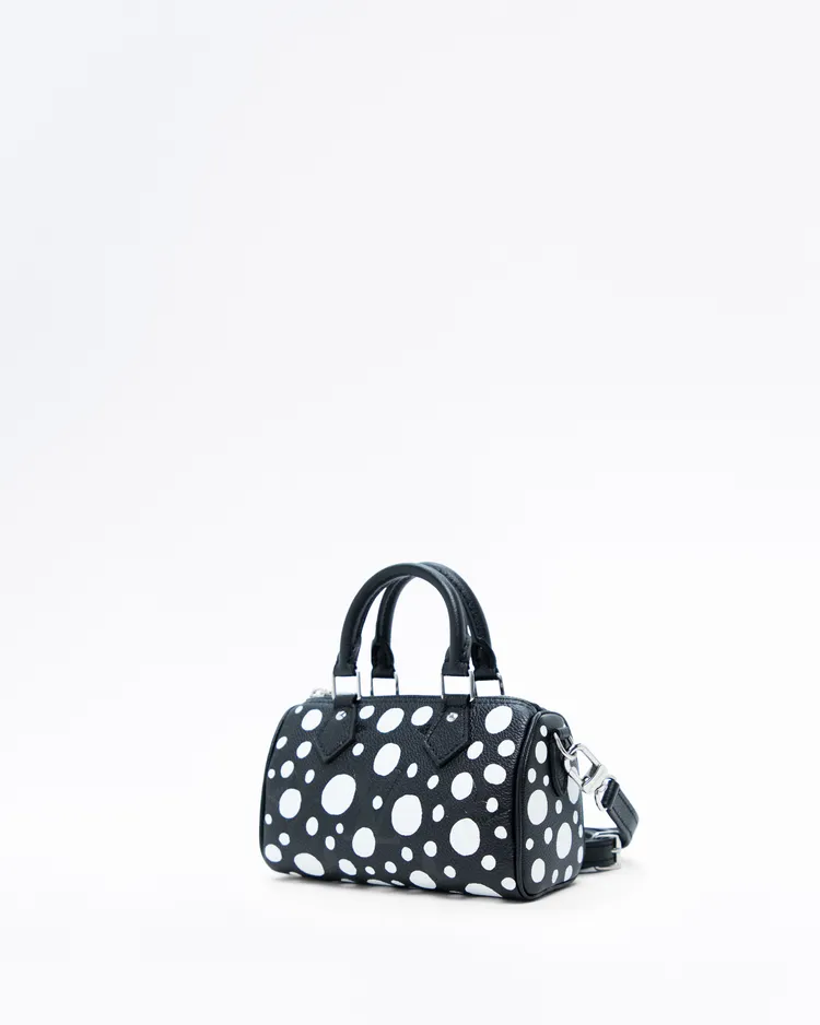 Alternate view angle of x Yayoi Kusama Monogram Nano Speedy