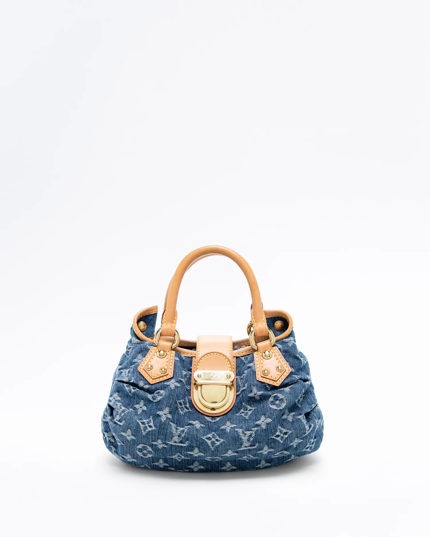 Denim Monogram Pleaty Bag