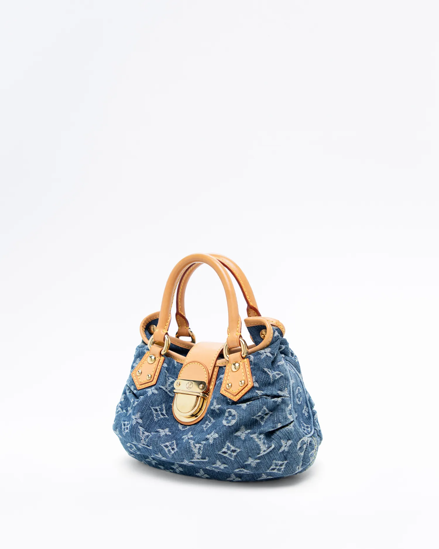 Denim Monogram Pleaty Bag