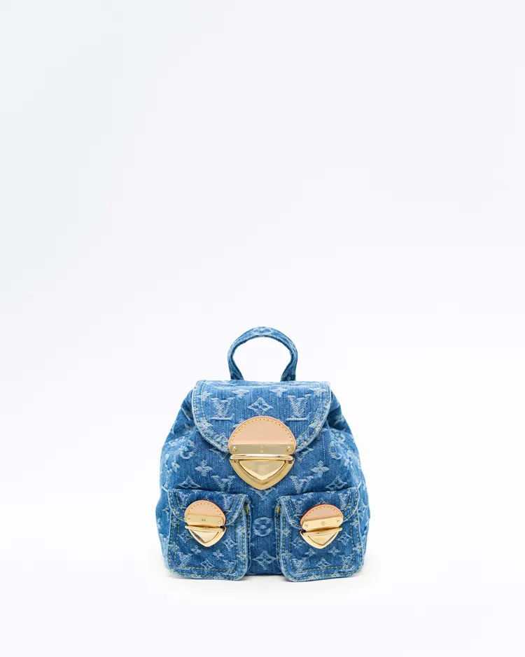 Monogram Denim Venice Backpack