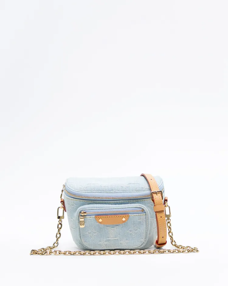 Denim Monogram Mini Bumbag