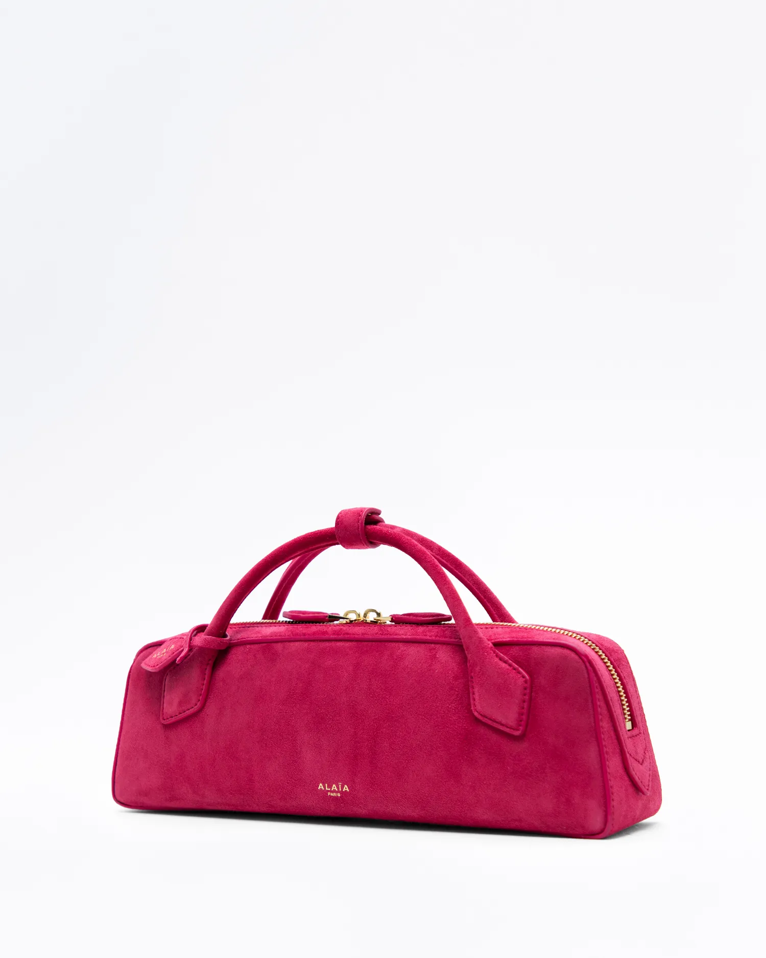 Suede Le Teckel Clutch Bag
