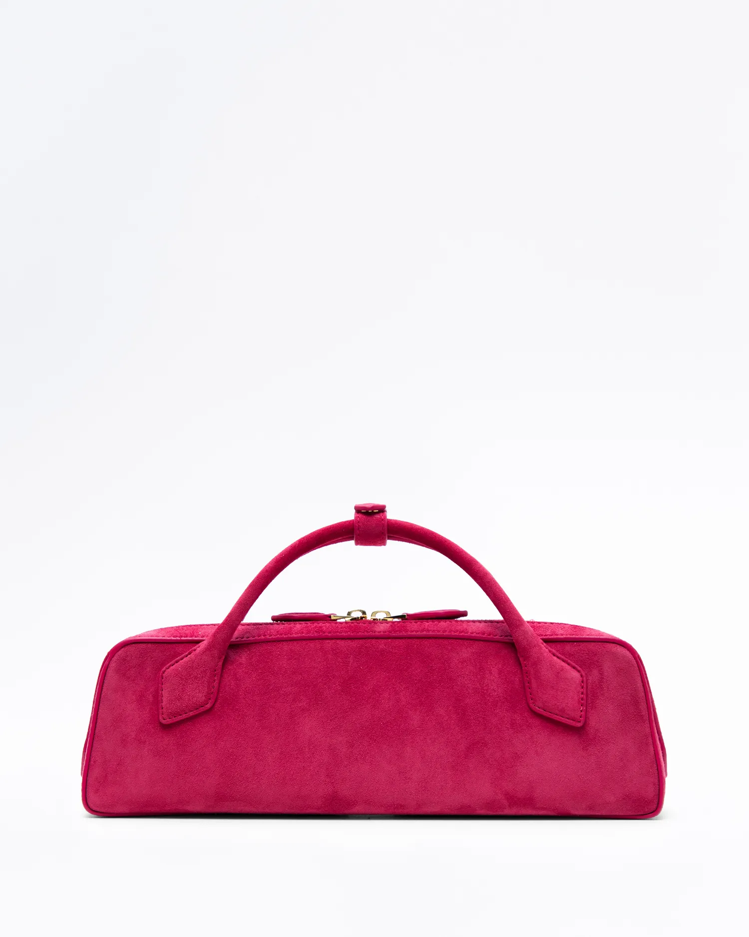Suede Le Teckel Clutch Bag