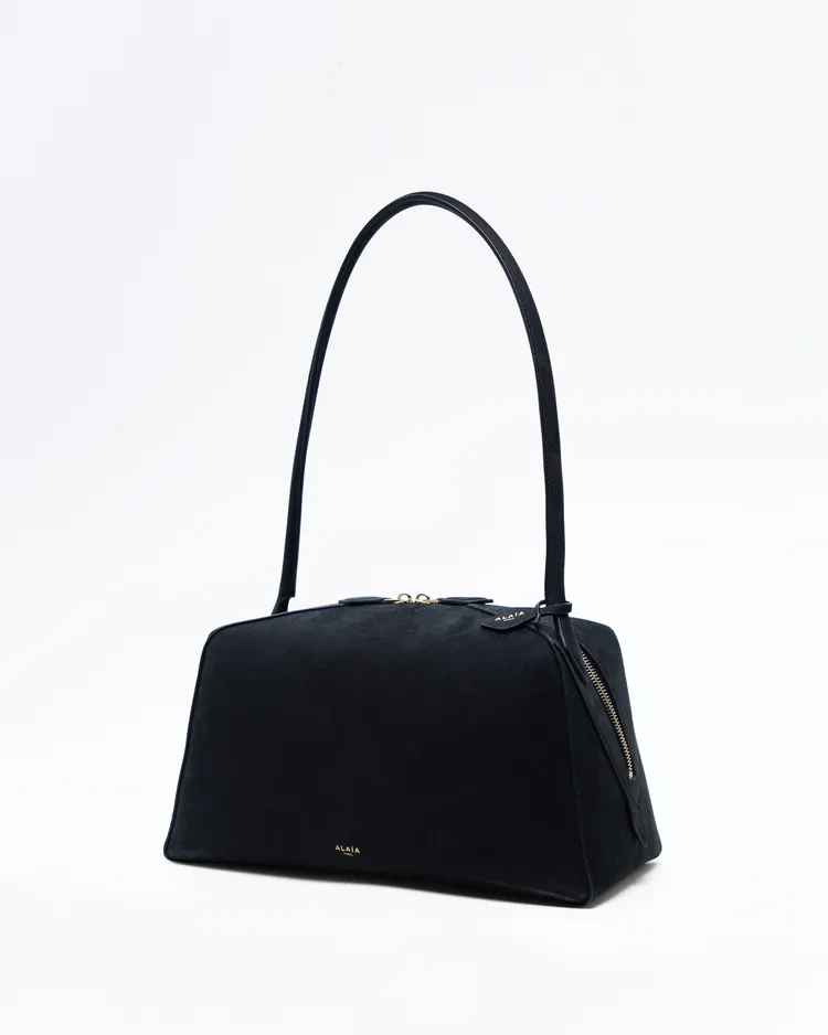 Alternate view angle of Nubuck Le Bouledogue Shoulder Bag