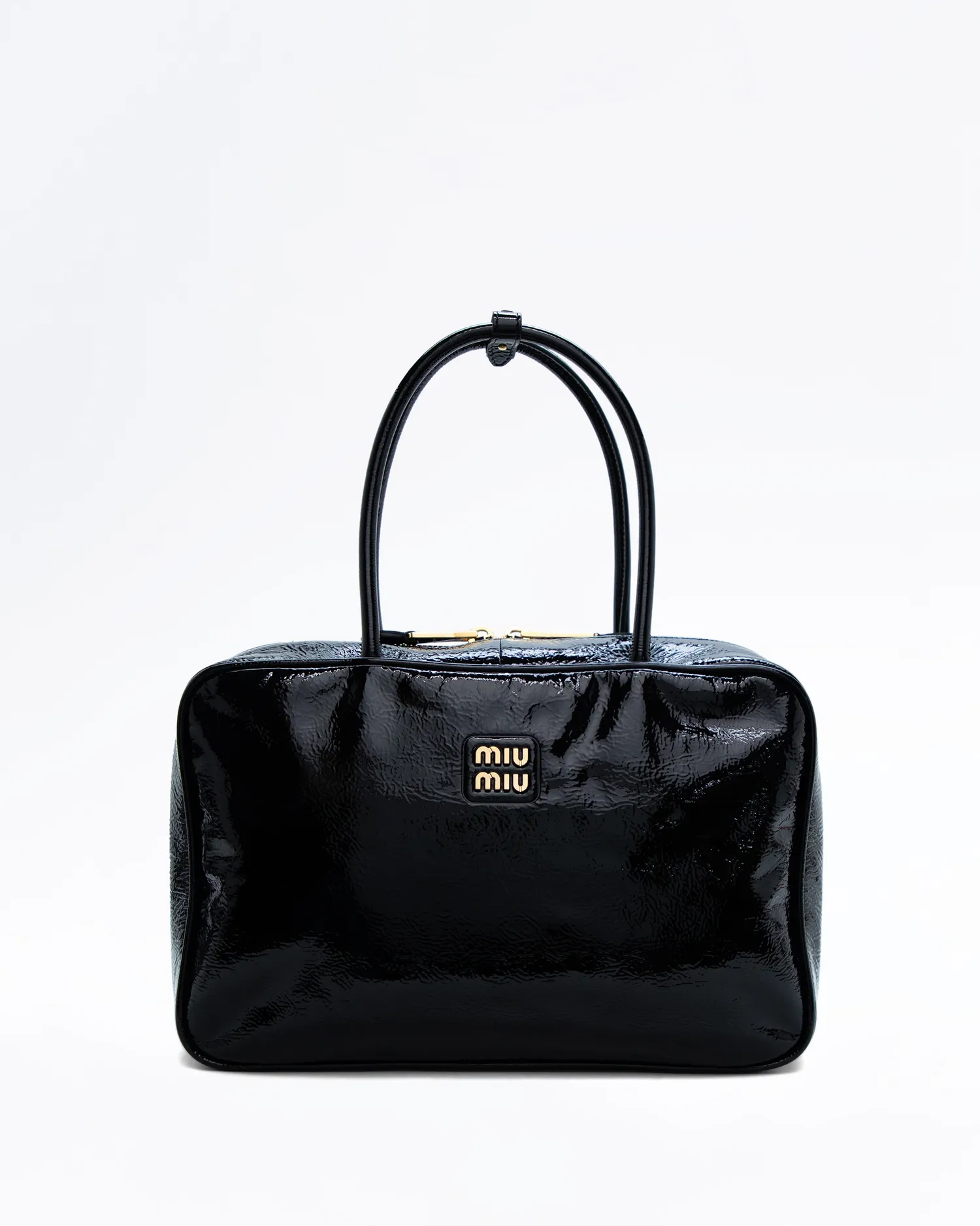 Beau Large Patent Leather Bag