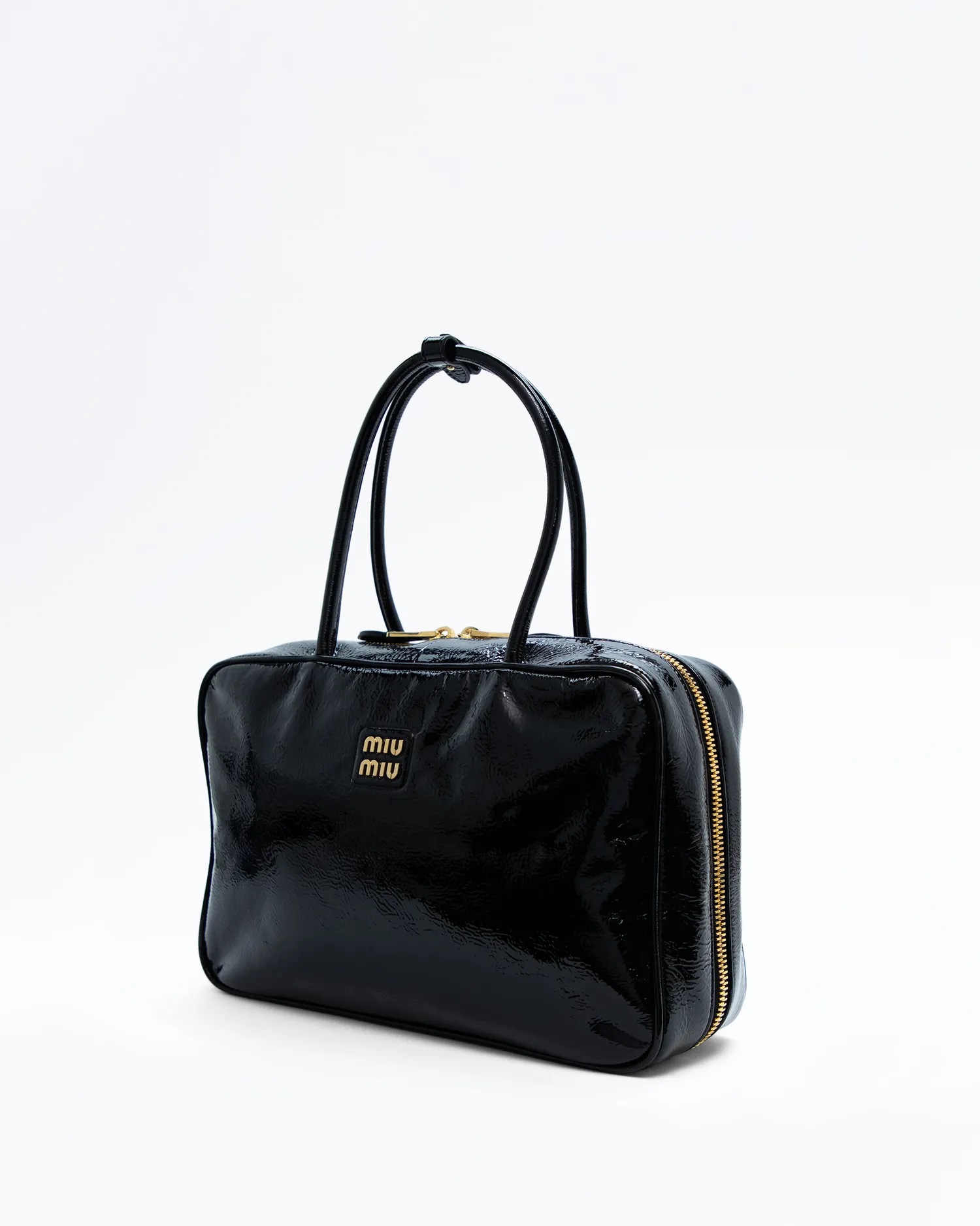 Beau Large Patent Leather Bag