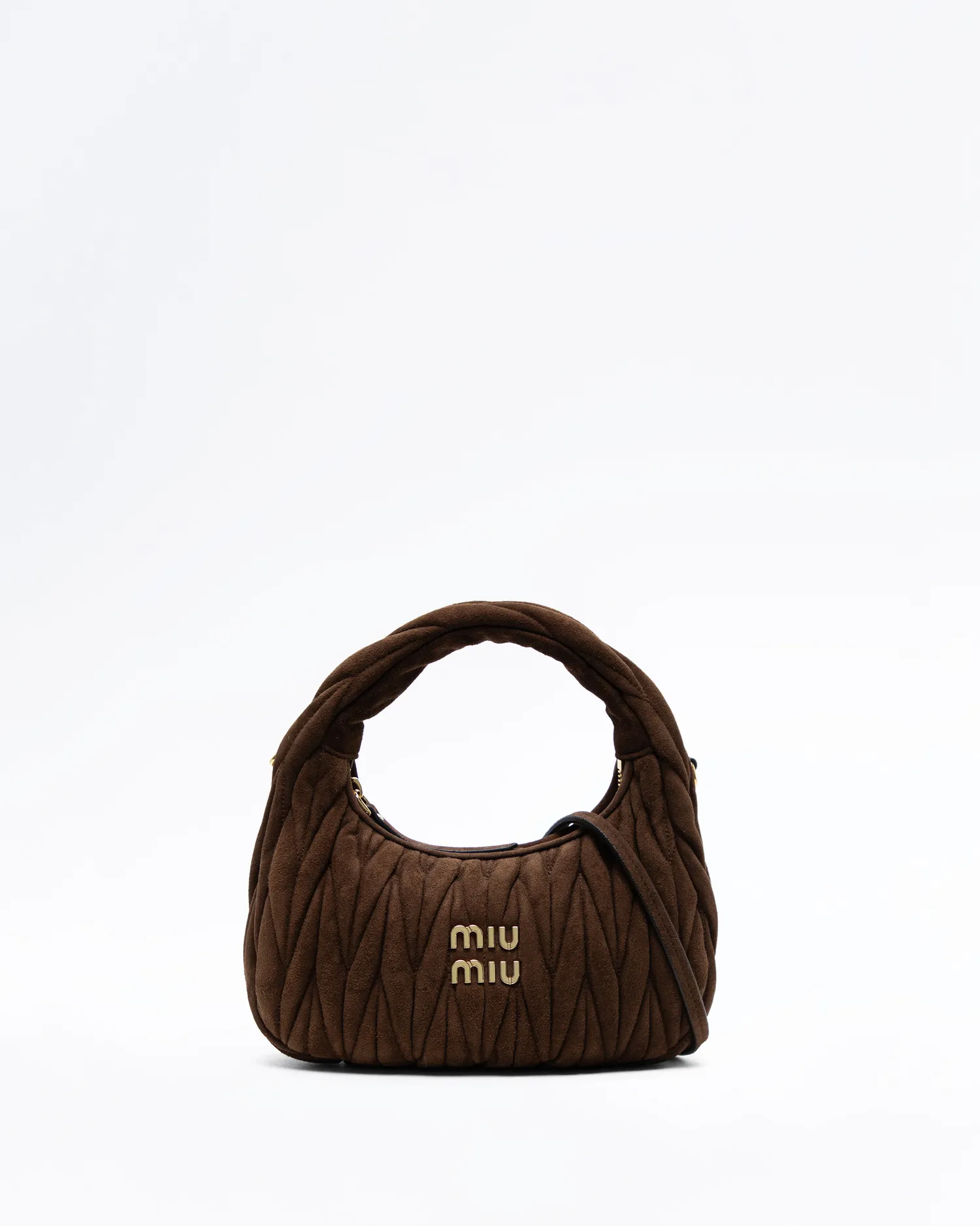 Matelasse Suede Small Wander Hobo Bag