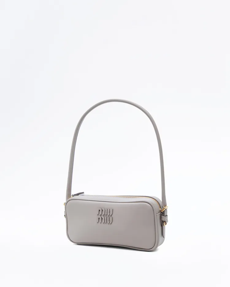 Alternate view angle of Leather Pouch with Strap