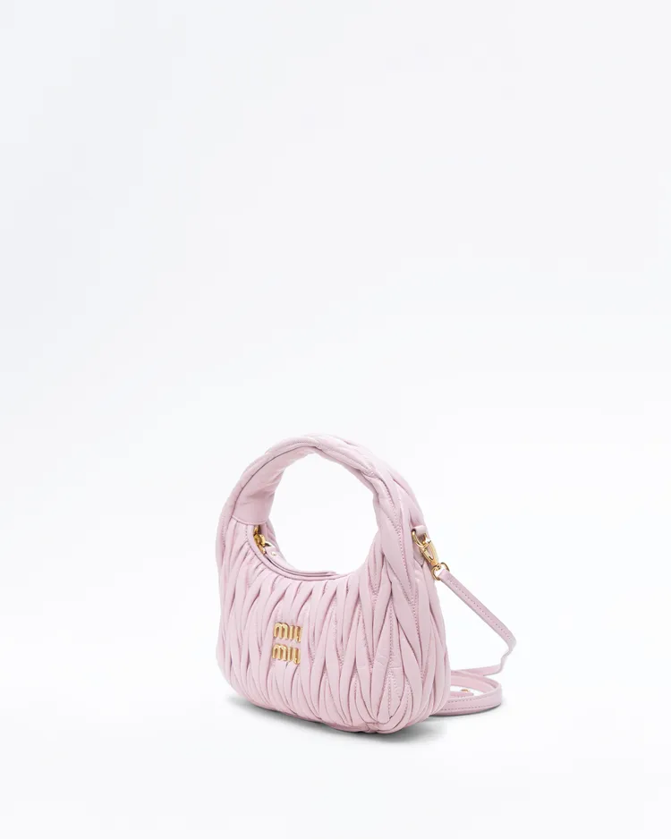 Alternate view angle of Matelasse Nappa Small Wander Hobo Bag