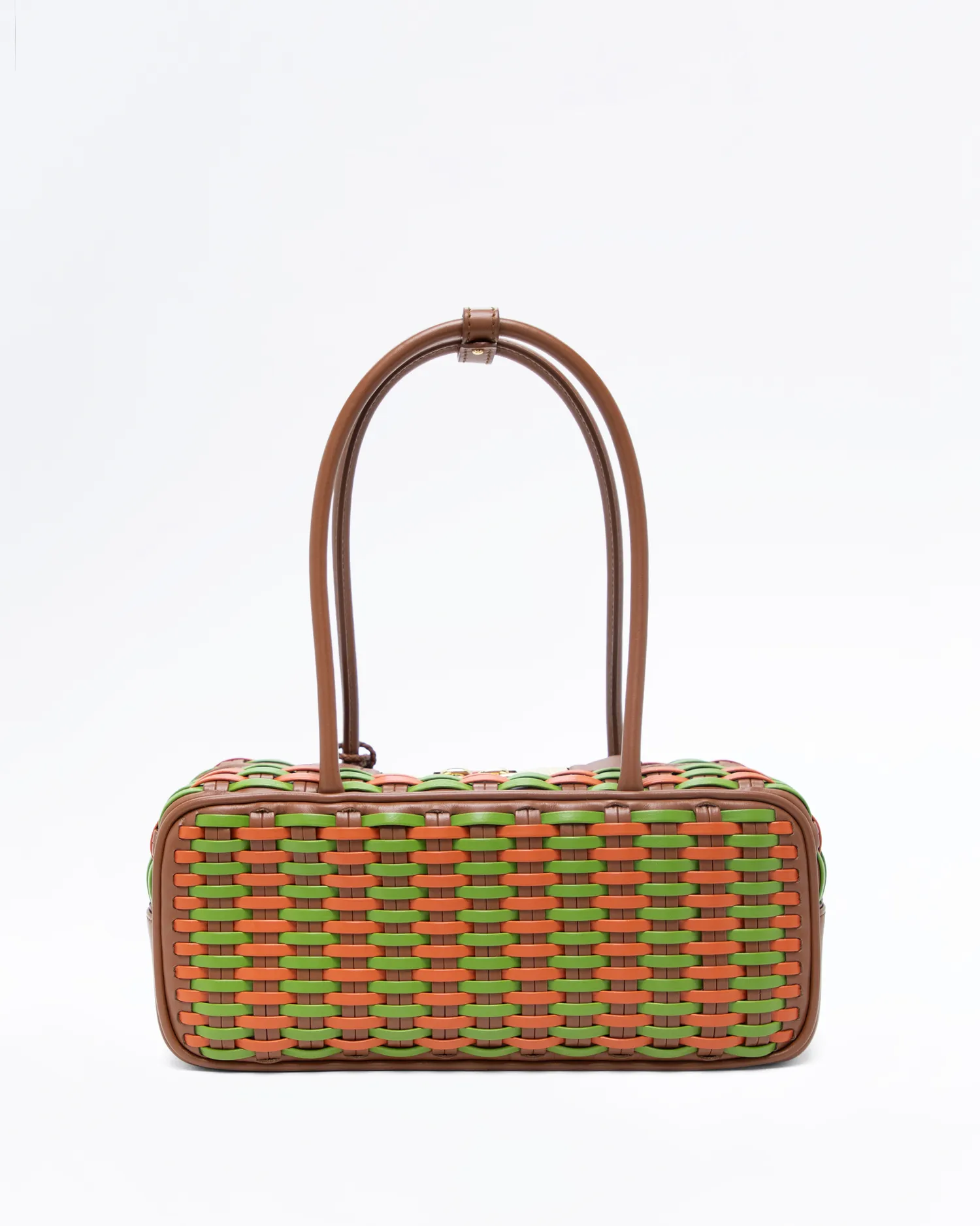Small Beau Woven Leather Bag