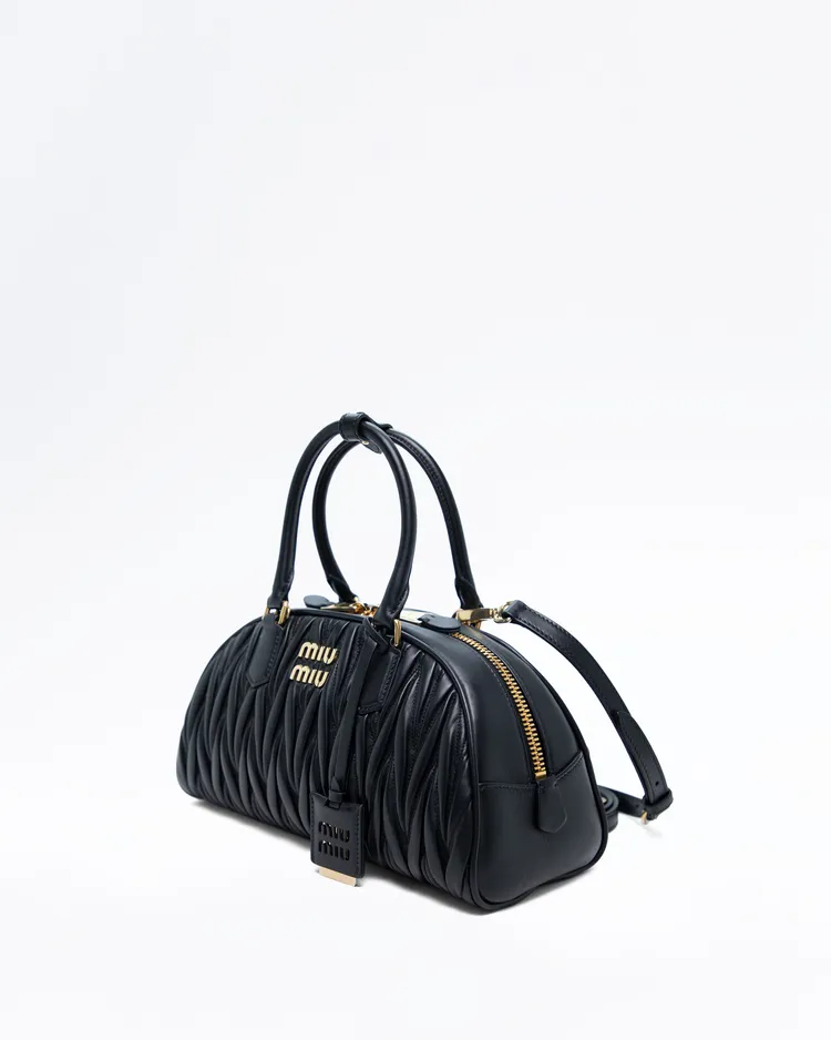Alternate view angle of Matelasse Arcadie Top Handle Bag