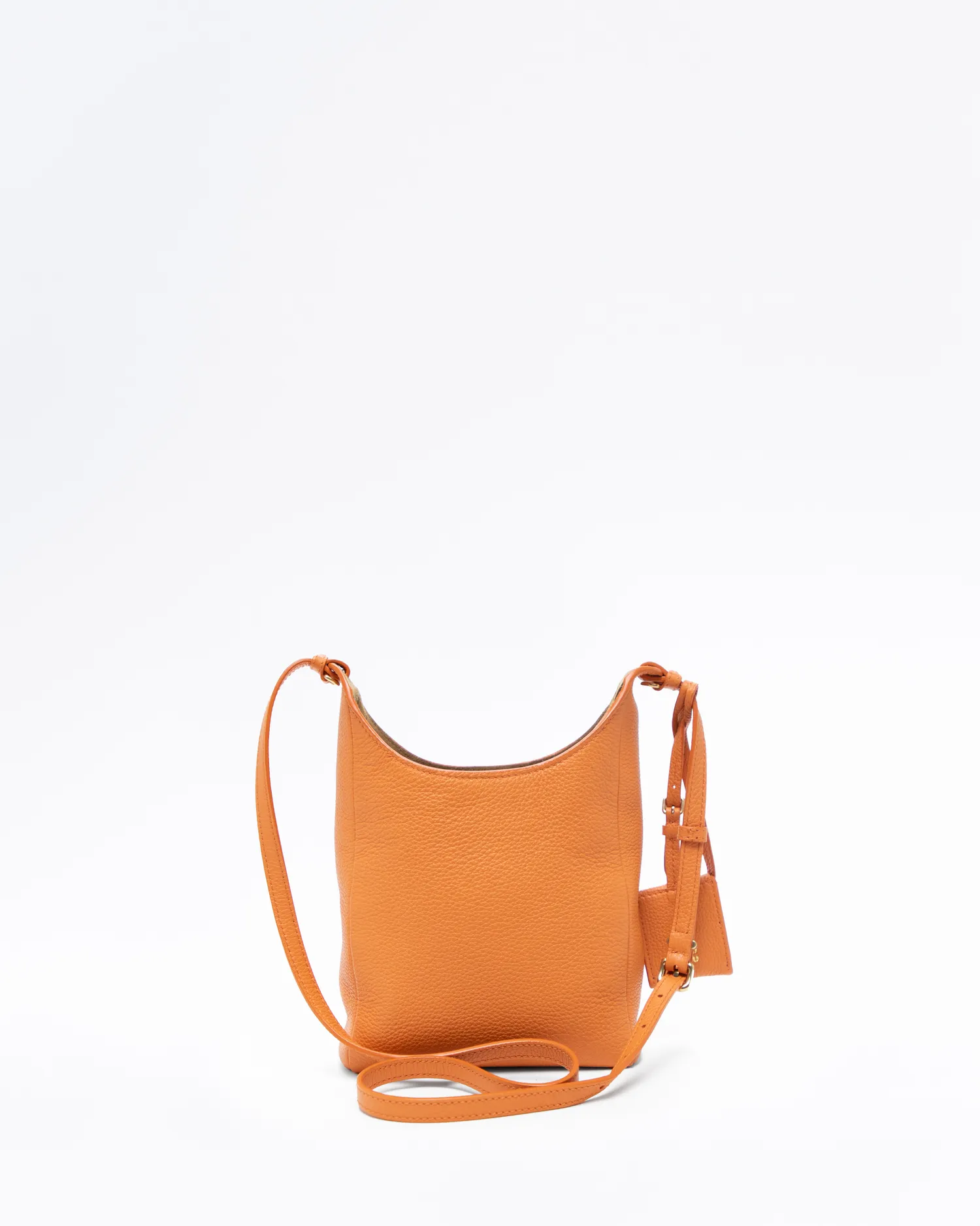 Padlock Leather Bucket Bag