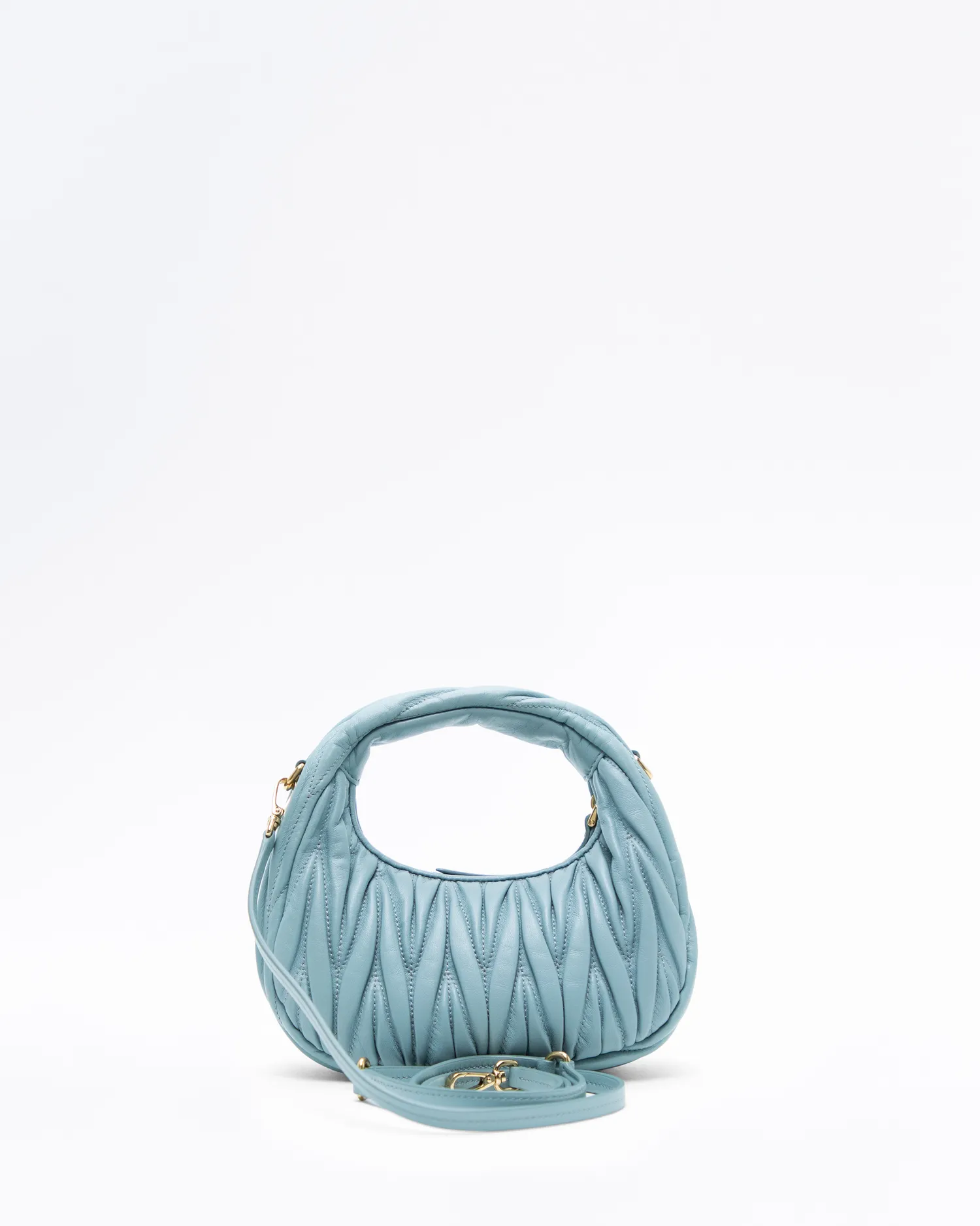 Matelasse Nappa Mini Wander Hobo Bag