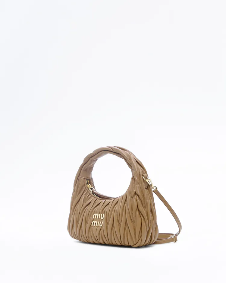 Alternate view angle of Matelasse Nappa Small Wander Hobo Bag