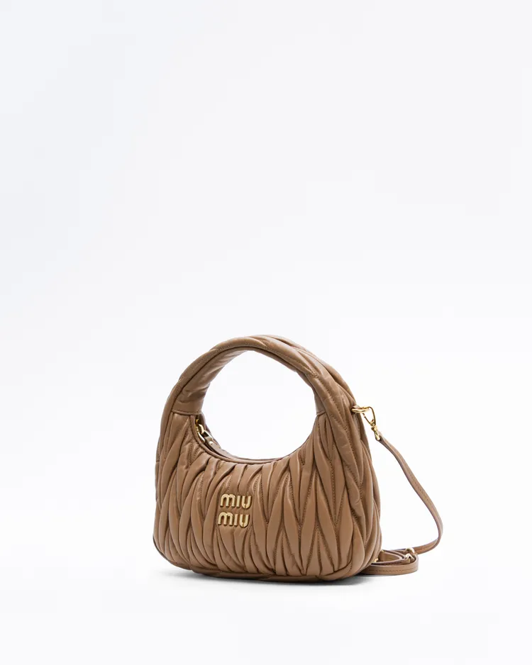 Alternate view angle of Matelasse Nappa Small Wander Hobo Bag
