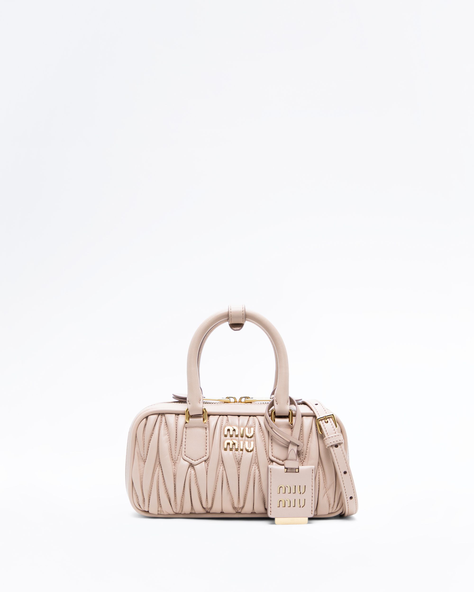 Miu Miu Matelasse Arcadie Mini Top Handle Bag | Vivrelle