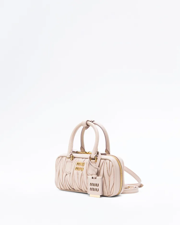 Alternate view angle of Matelasse Arcadie Mini Top Handle Bag