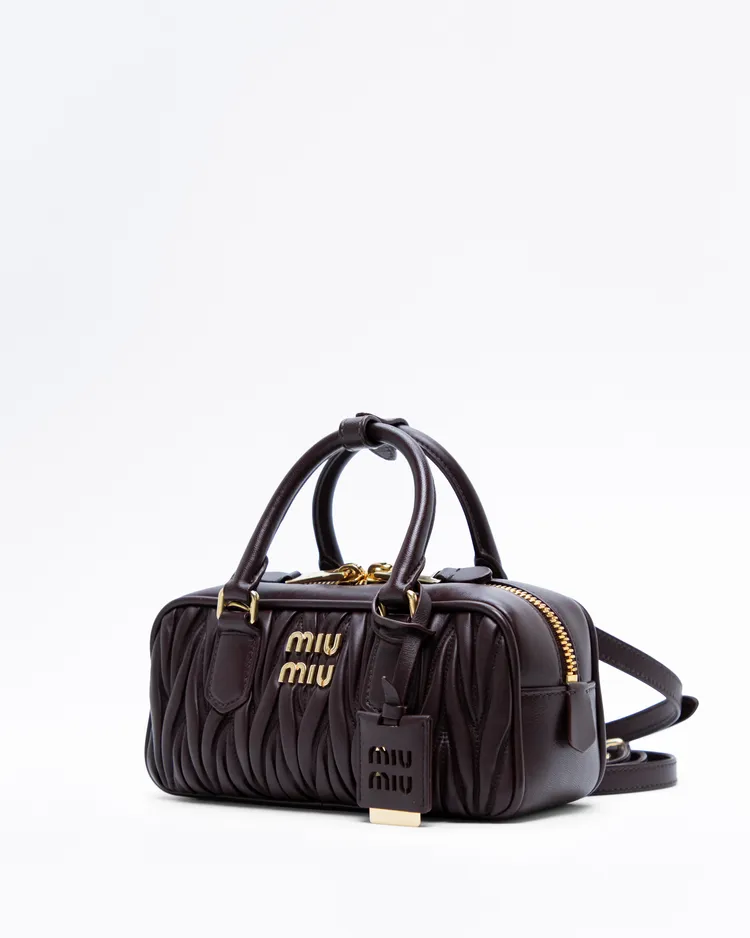 Alternate view angle of Matelasse Arcadie Small Top Handle Bag