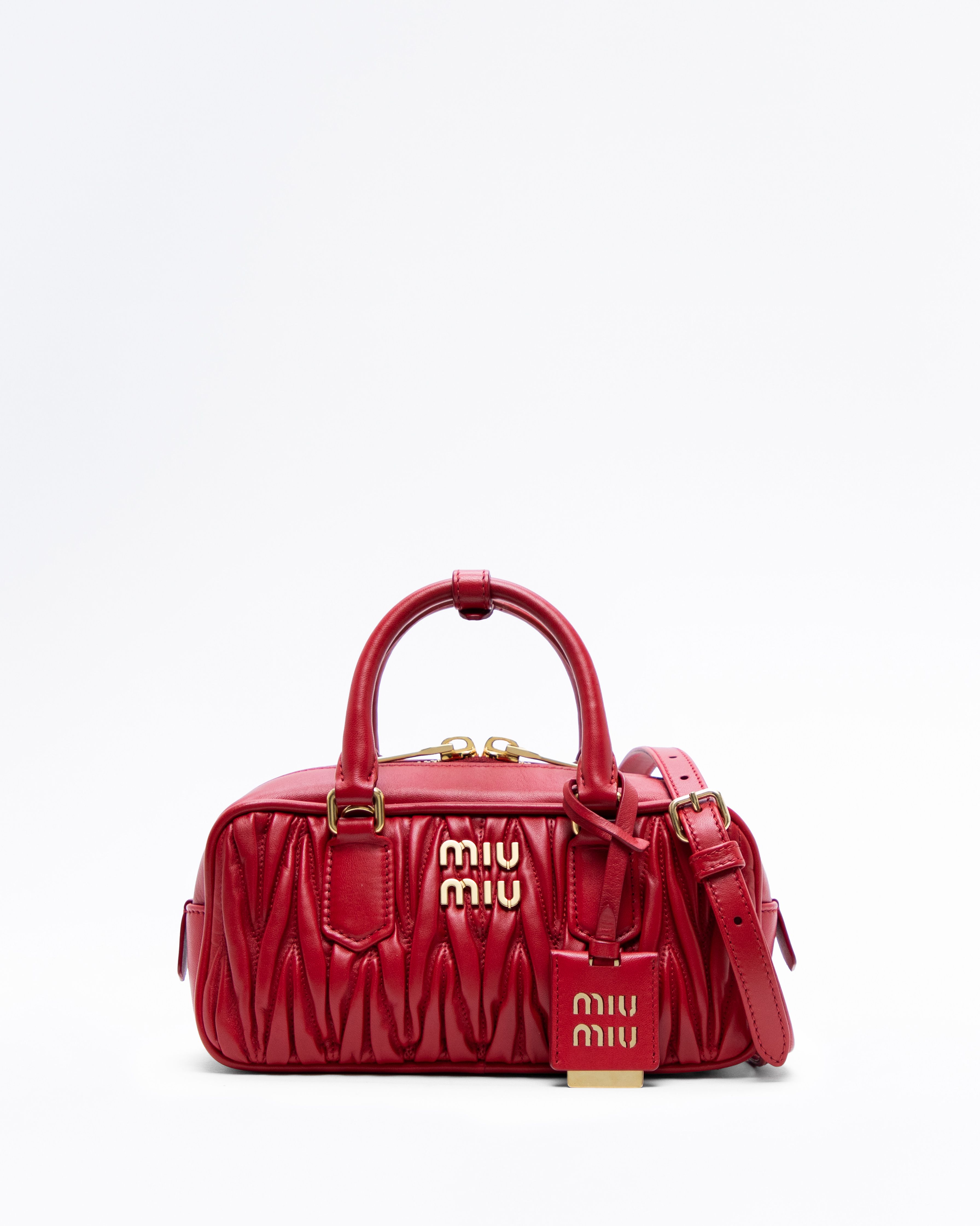 Miu Miu Matelasse Arcadie Small Top Handle Bag | Vivrelle