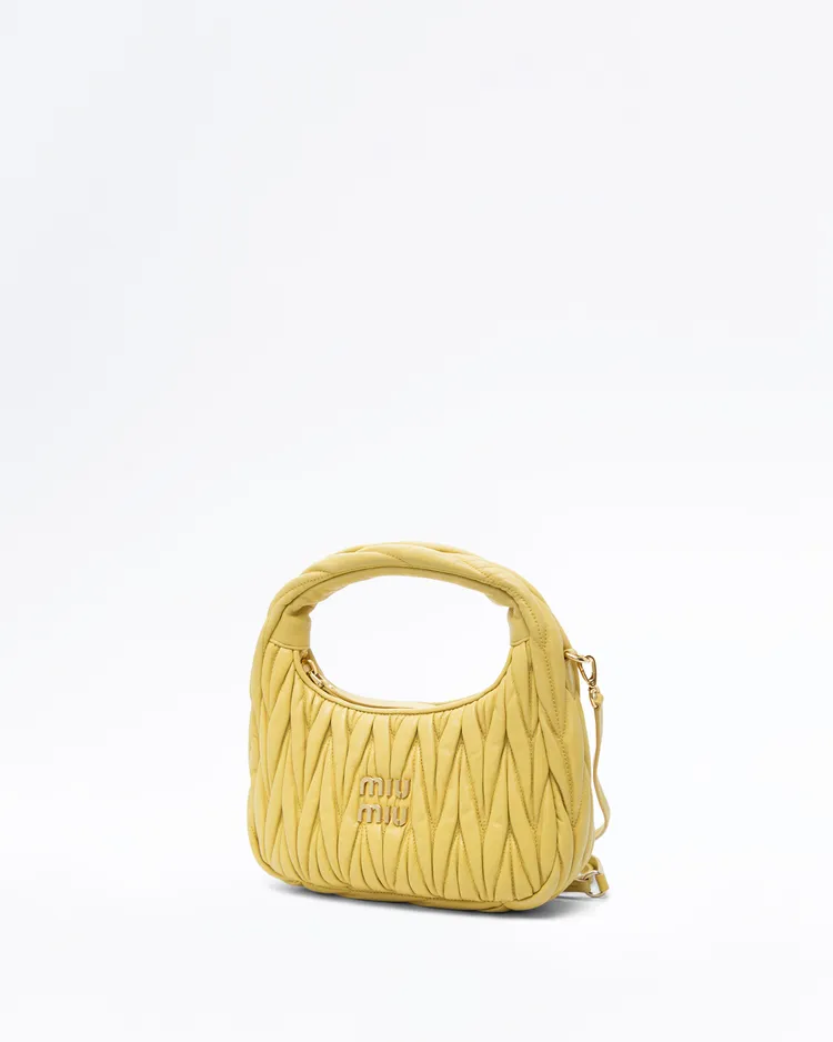 Alternate view angle of Matelasse Nappa Small Wander Hobo Bag