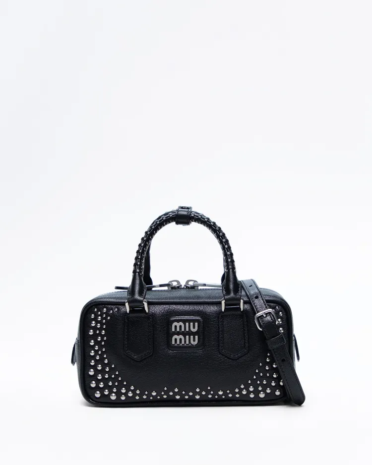 Studded Arcadie Top Handle Bag