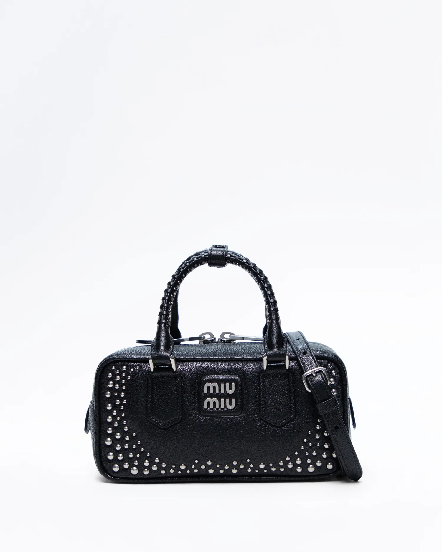 Studded Arcadie Top Handle Bag