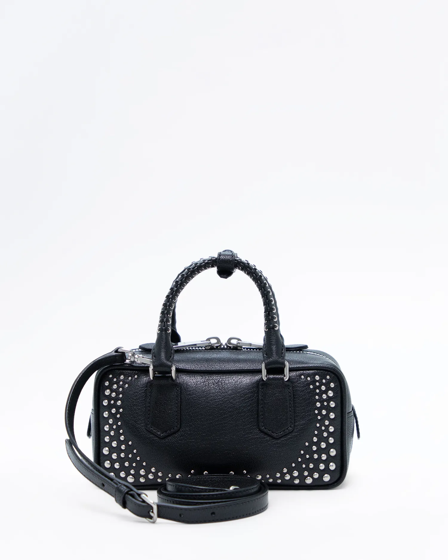 Studded Arcadie Top Handle Bag