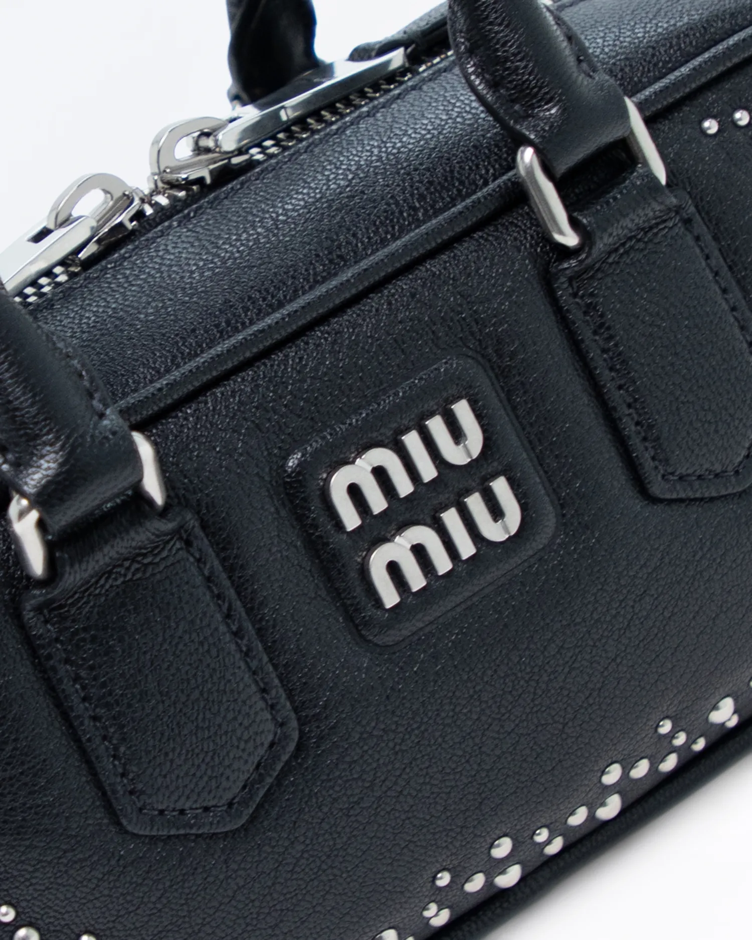 Studded Arcadie Top Handle Bag