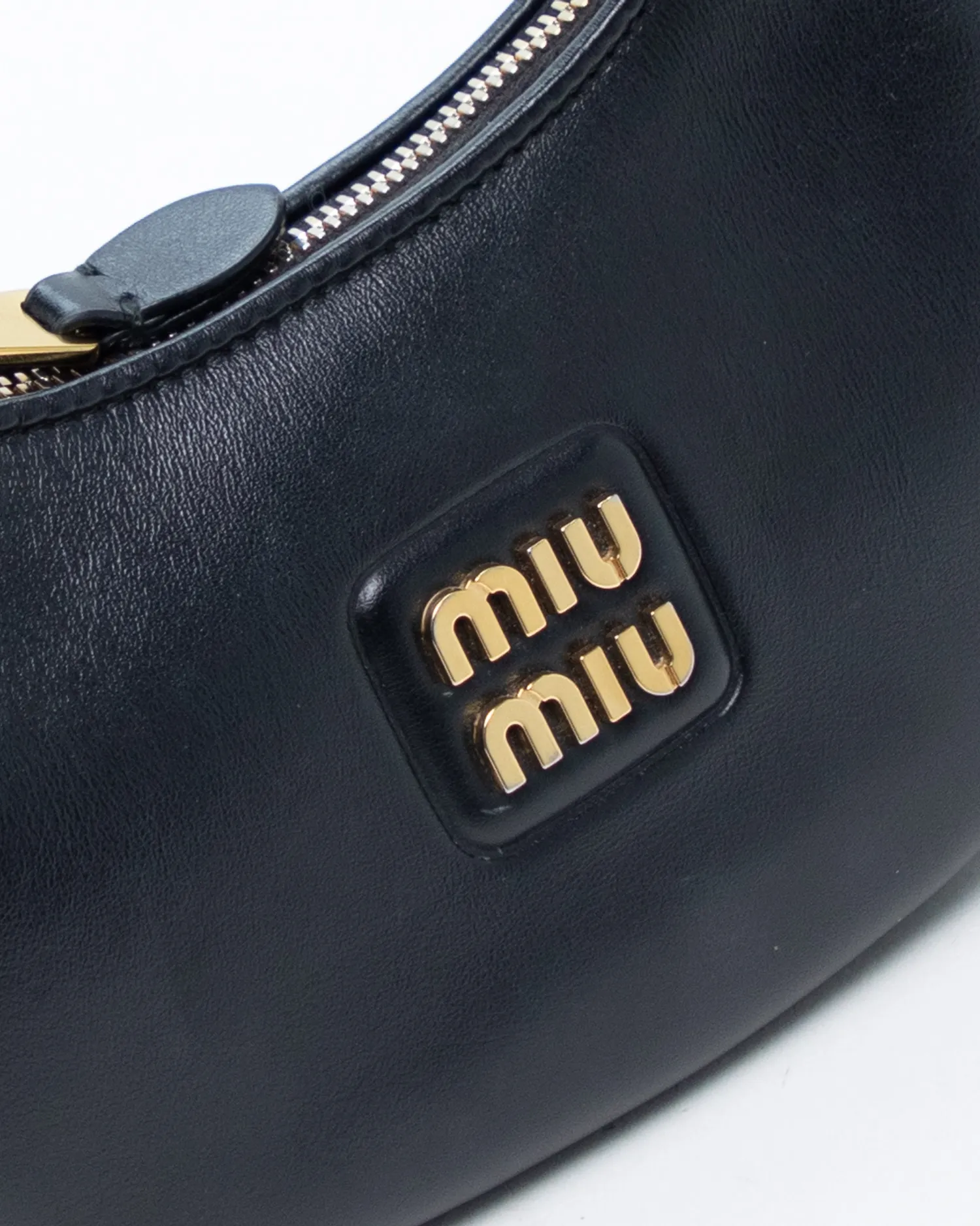 Leather Buckle Mini Hobo Bag