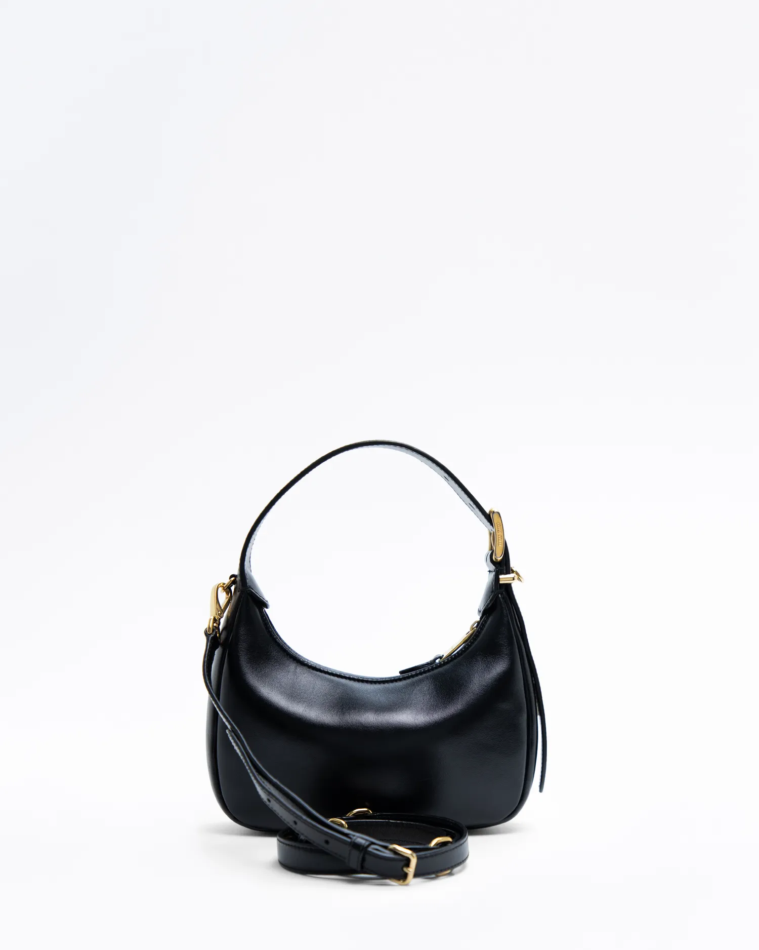 Leather Buckle Hobo Bag